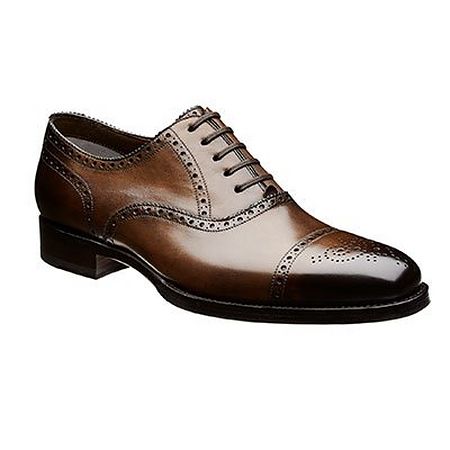 Brown brogue shoes