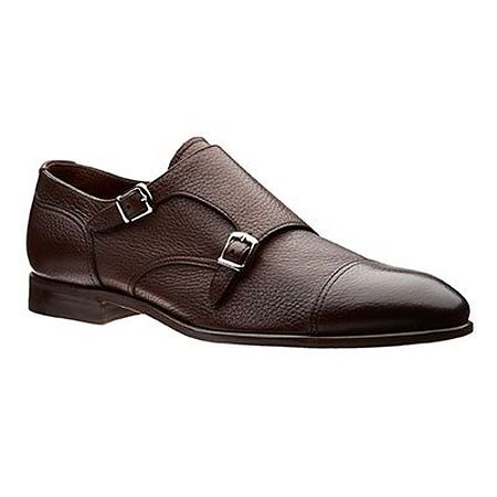 Brown monkstrap shoes