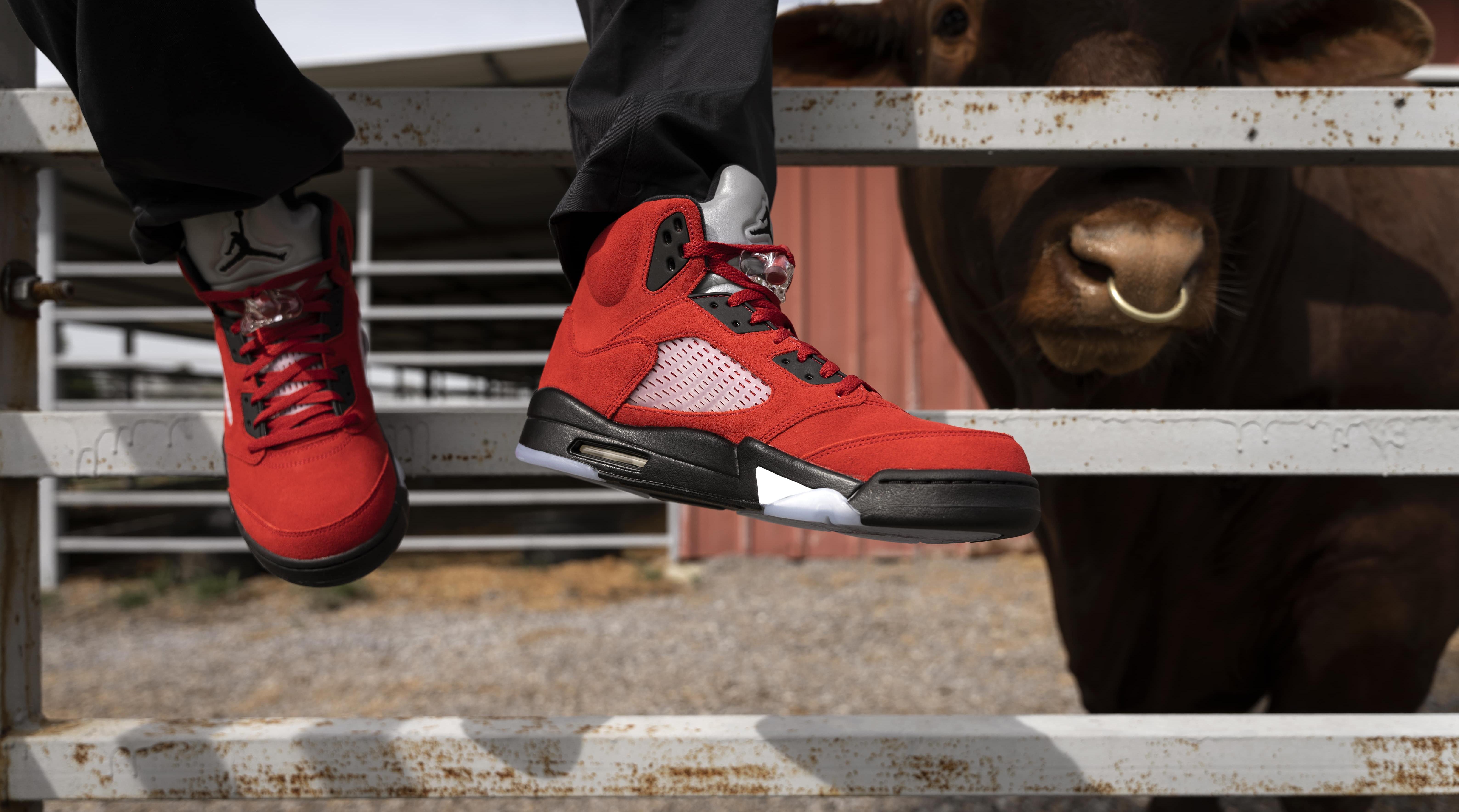 Jordan 5 Retro "Raging Bull"/ "Toro" Colorway Drops April 10