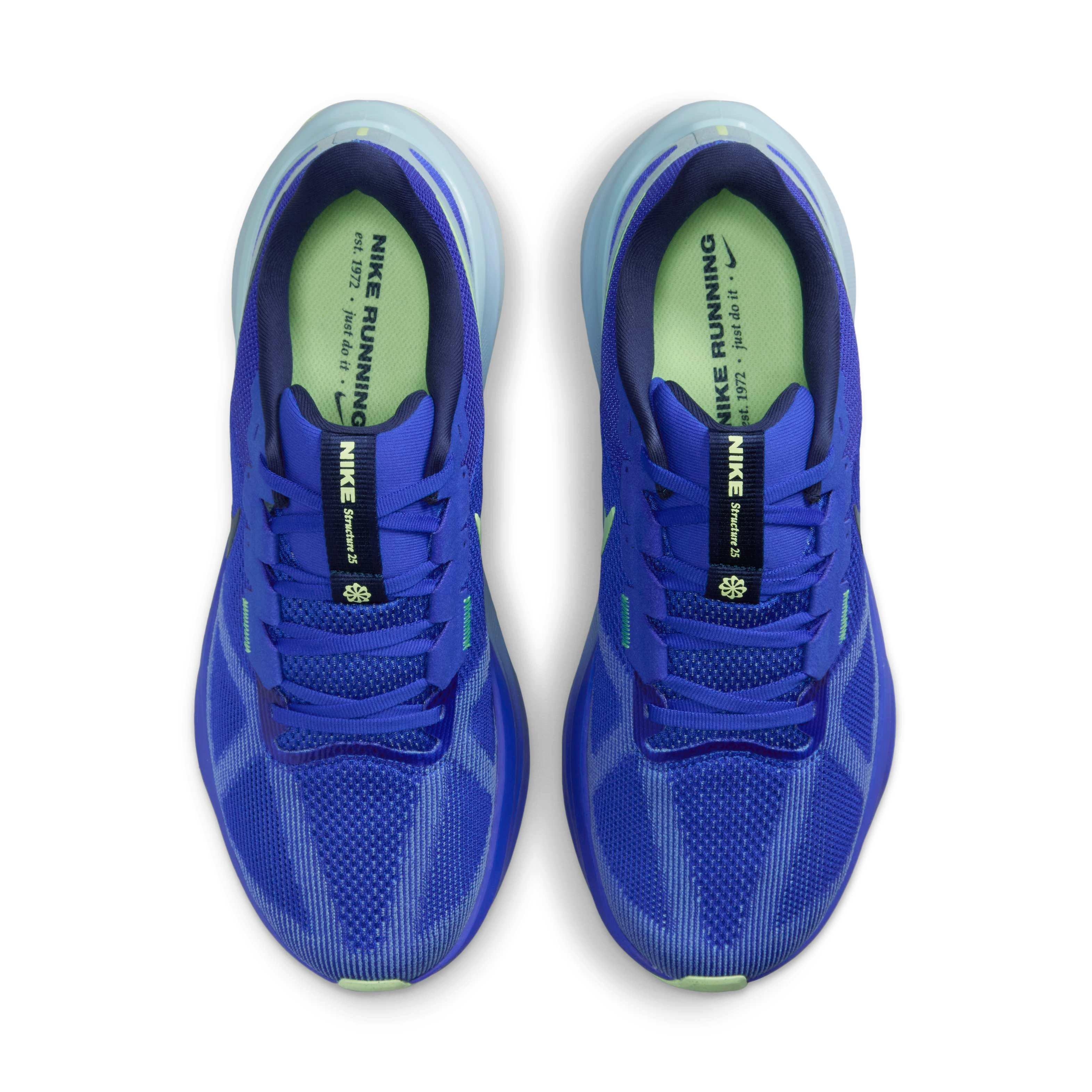 Nike Structure 25 "Hyper Royal/Light Armory Blue/Polar/Midnight Navy" Men's Running Shoe - ROYAL/BLUE/NAVY Thumbnail View 4