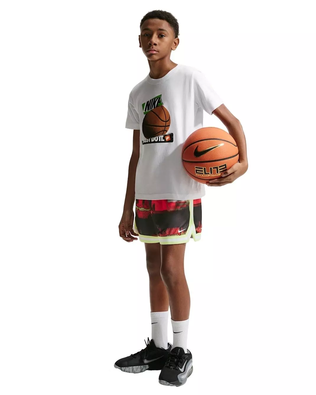 Nike Big Boys' DNA Dri-FIT 5" Basketball Shorts - Red - RED