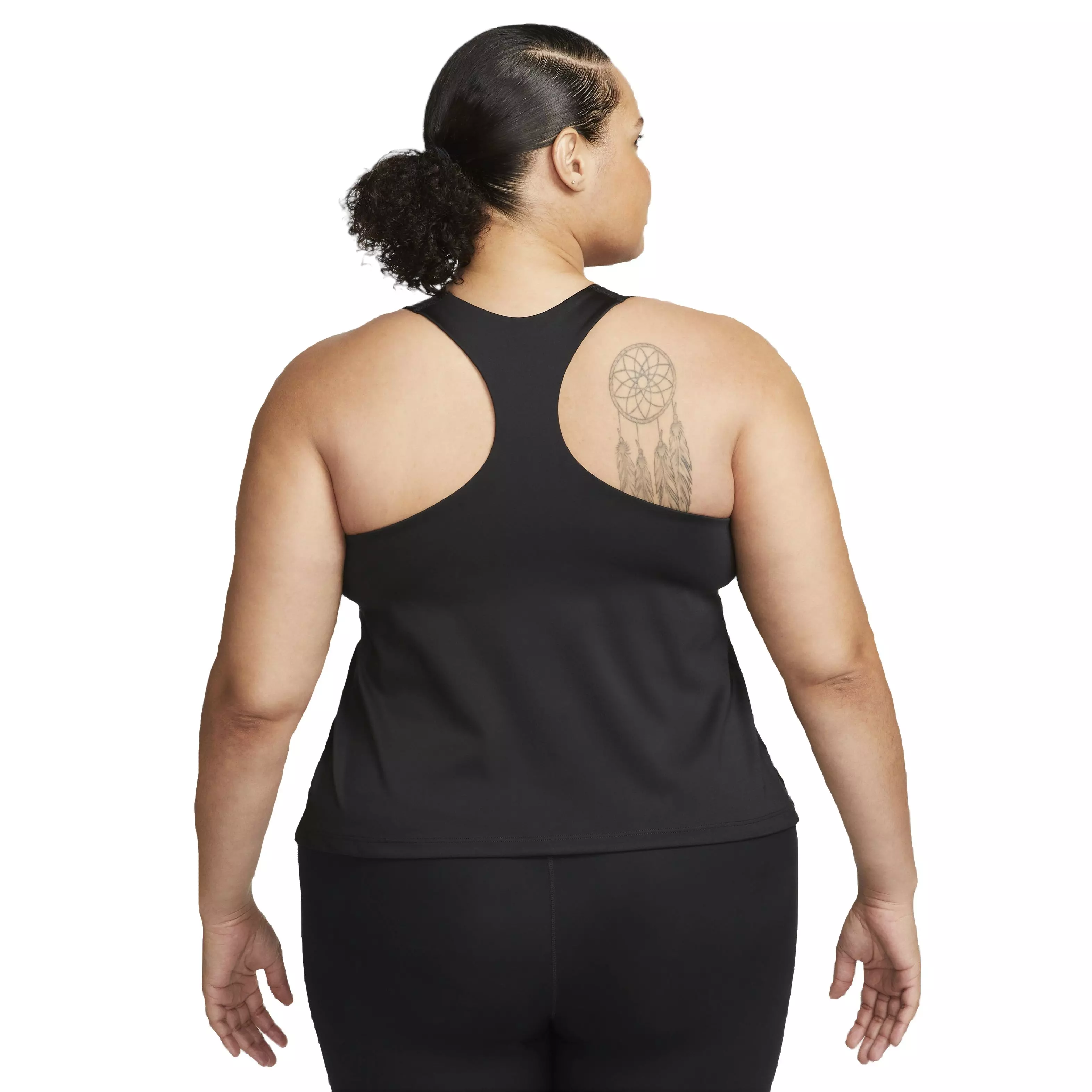 Nike Women's Dri-FIT Swoosh Padded Medium Support Sports Bra Tank - BLACK