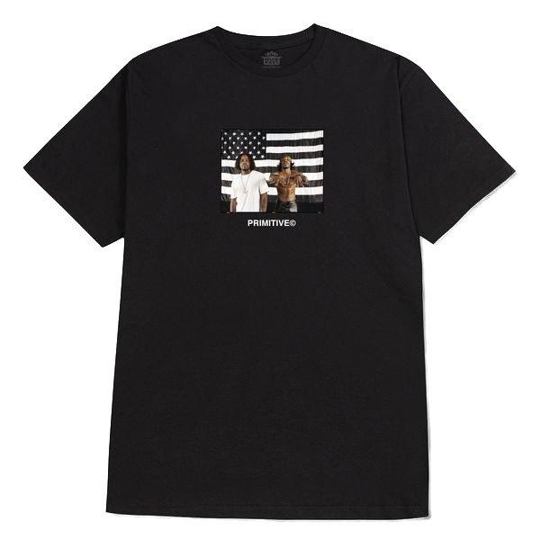 Primitive Men's Outkast Stripes Stankonia Tee - Black - BLACK Thumbnail View 1