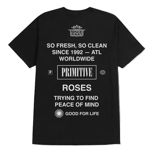 Primitive Men's Outkast Stripes Stankonia Tee - Black