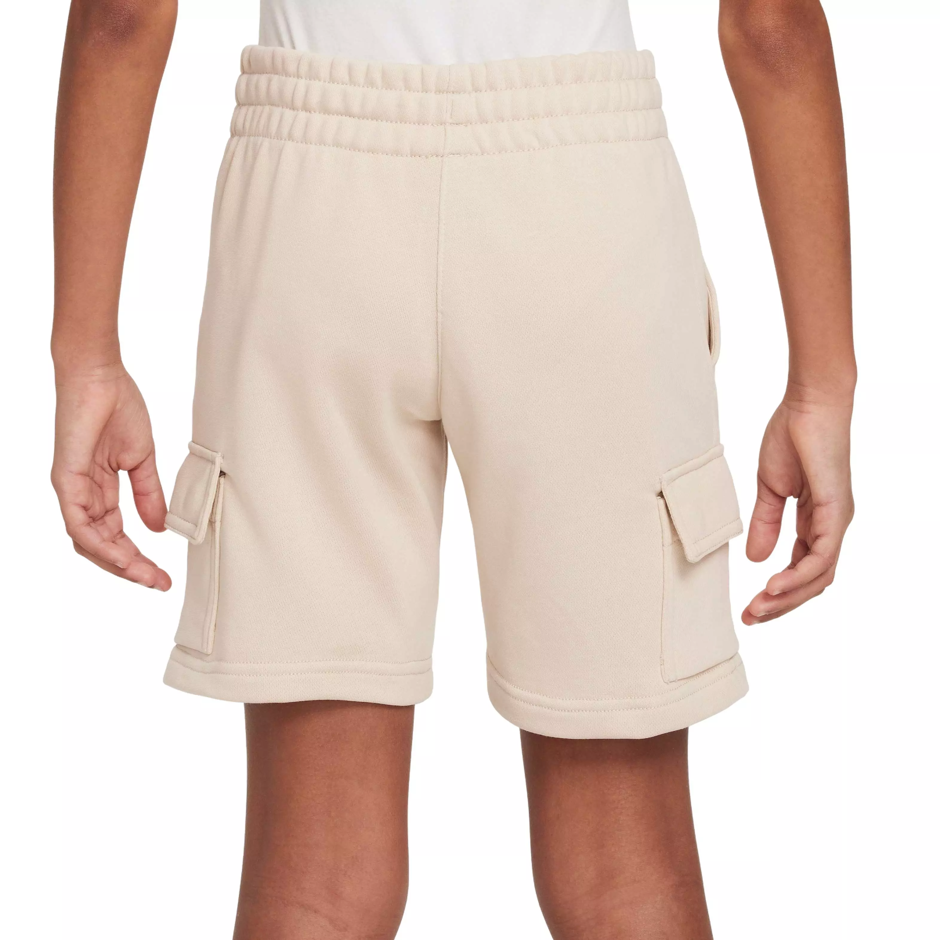 Nike Big Kids' Sportswear Club French Terry LB Cargo Shorts - BROWN