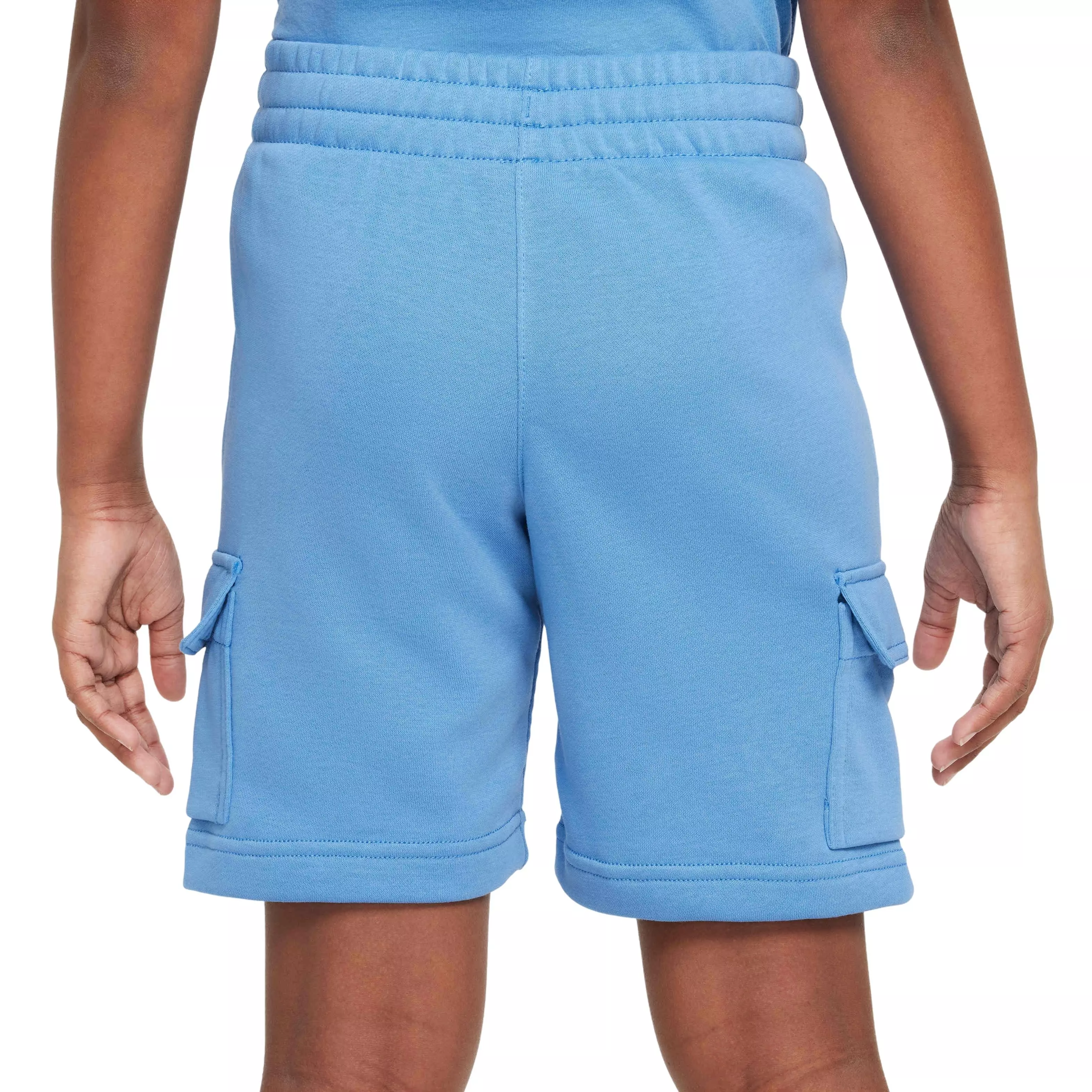 Nike Big Kids' Sportswear Club French Terry LB Cargo Shorts - BLUE