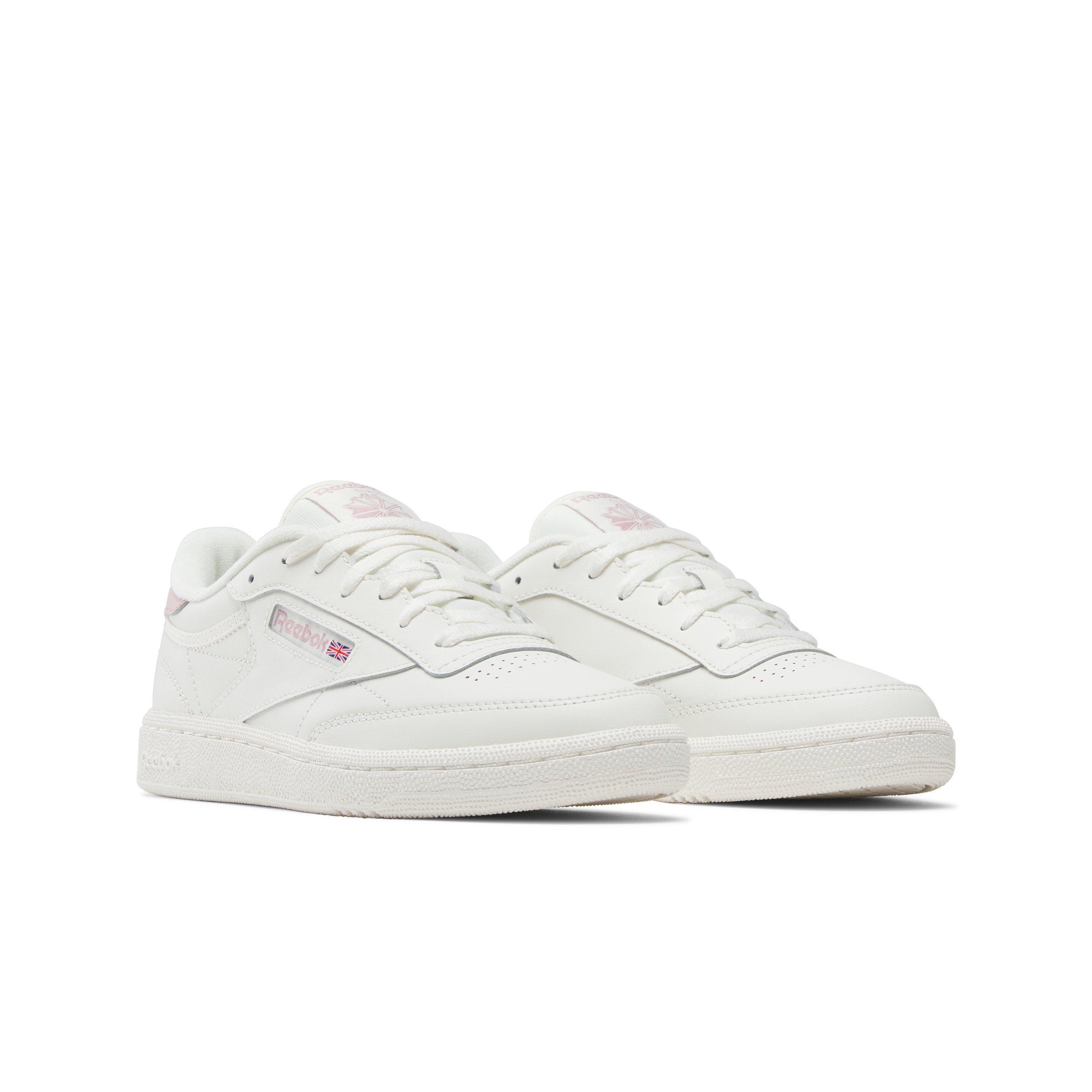 Reebok Club C Grade School Girls' "White/Pink" Shoe