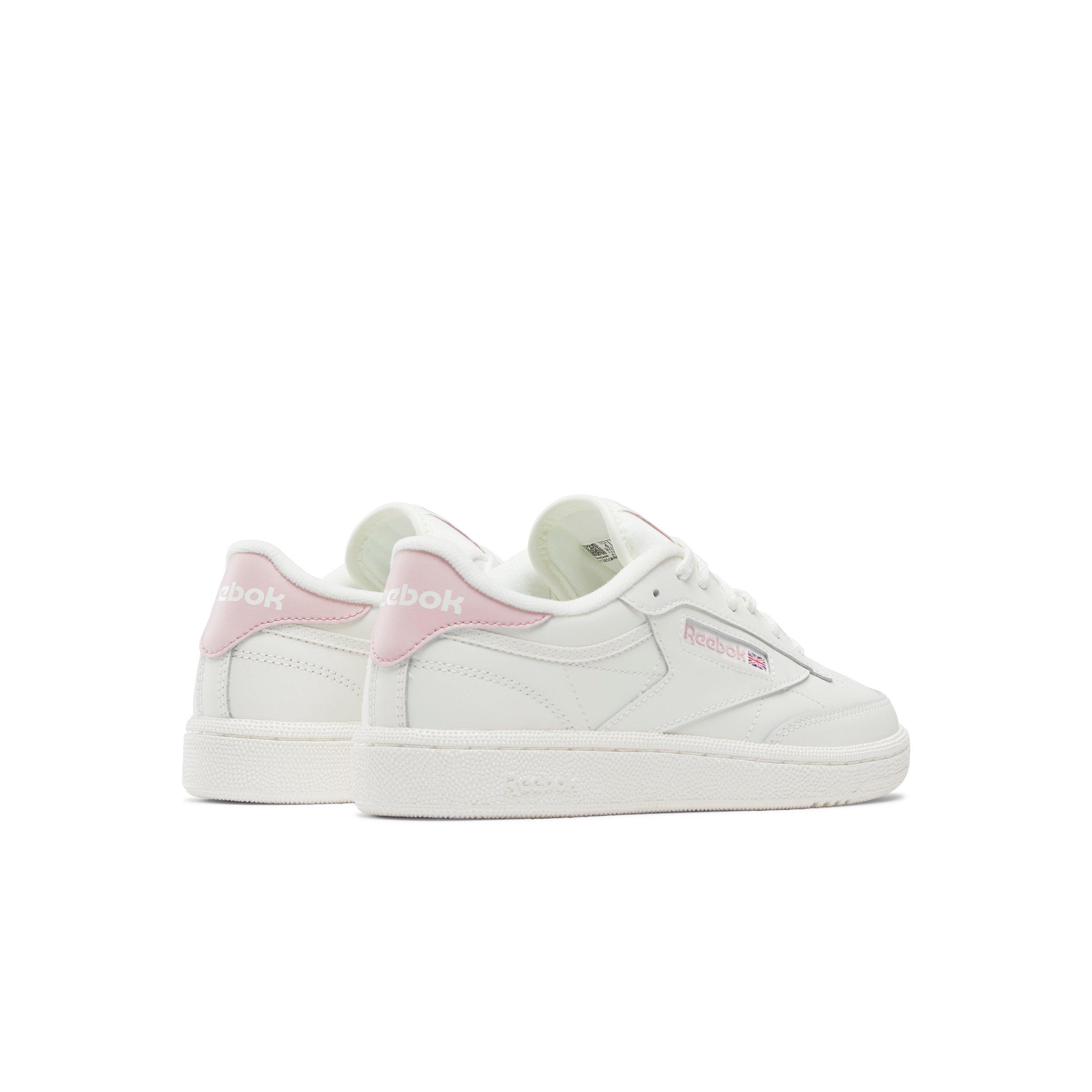 Reebok Club C "White/Pink" Grade School Girls' Shoe - WHITE/PINK Thumbnail View 3