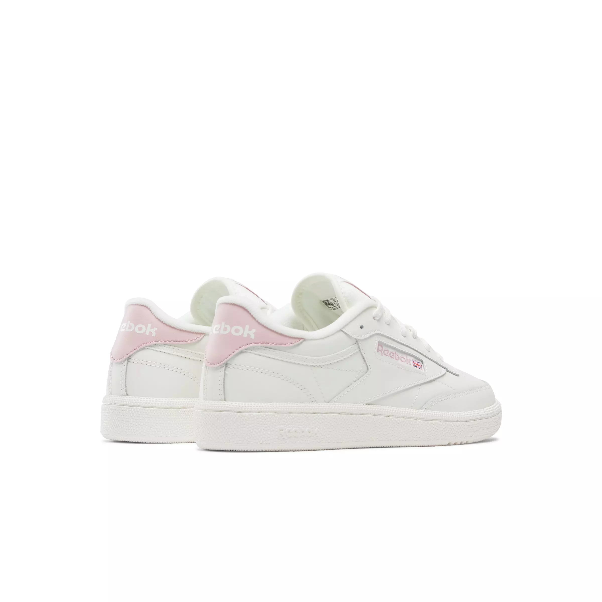 Reebok Club C "White/Pink" Grade School Girls' Shoe - WHITE/PINK