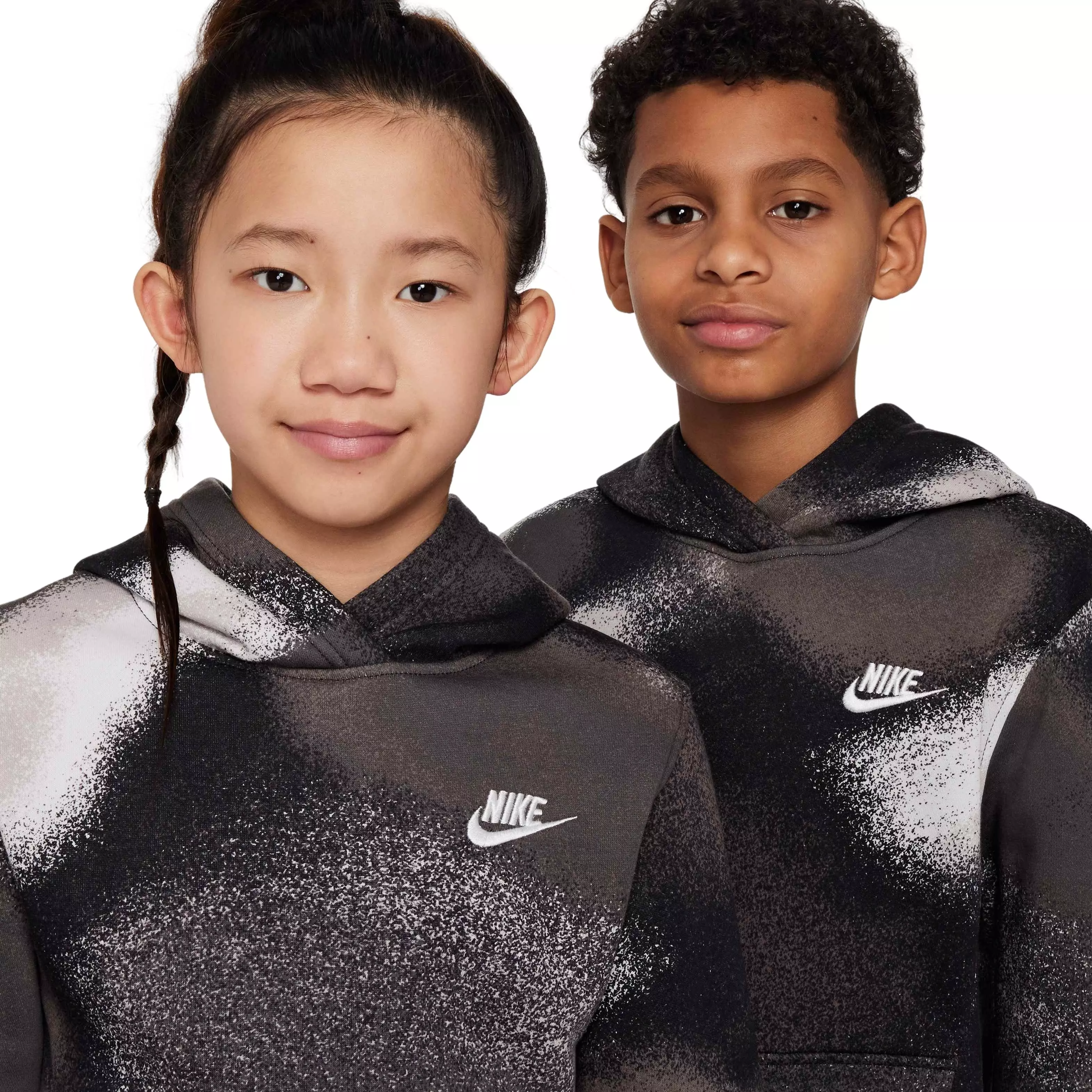 Nike Big Kids' Sportswear Club Fleece Hoodie - BLACK