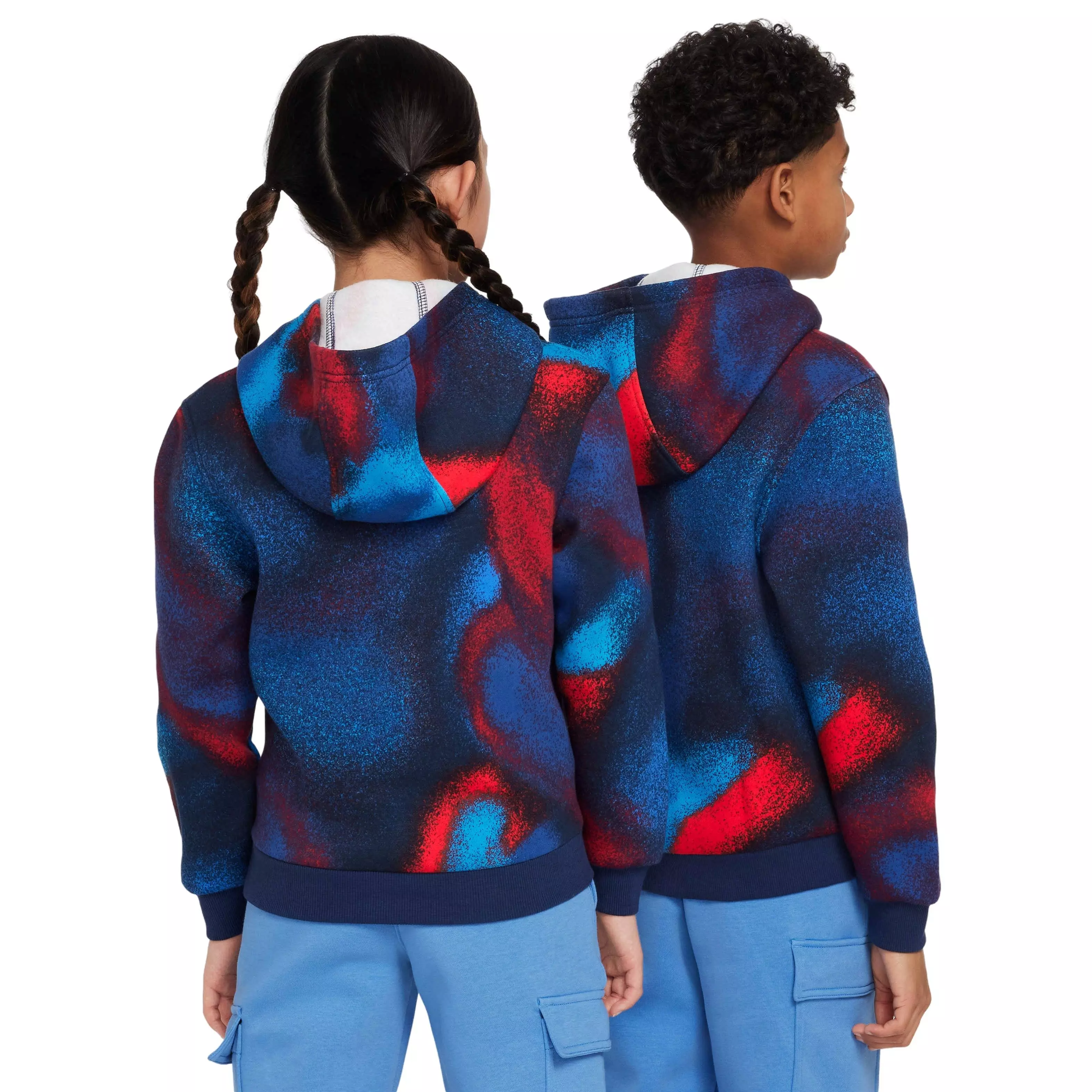 Nike Big Kids' Sportswear Club Fleece Hoodie - DK BLUE