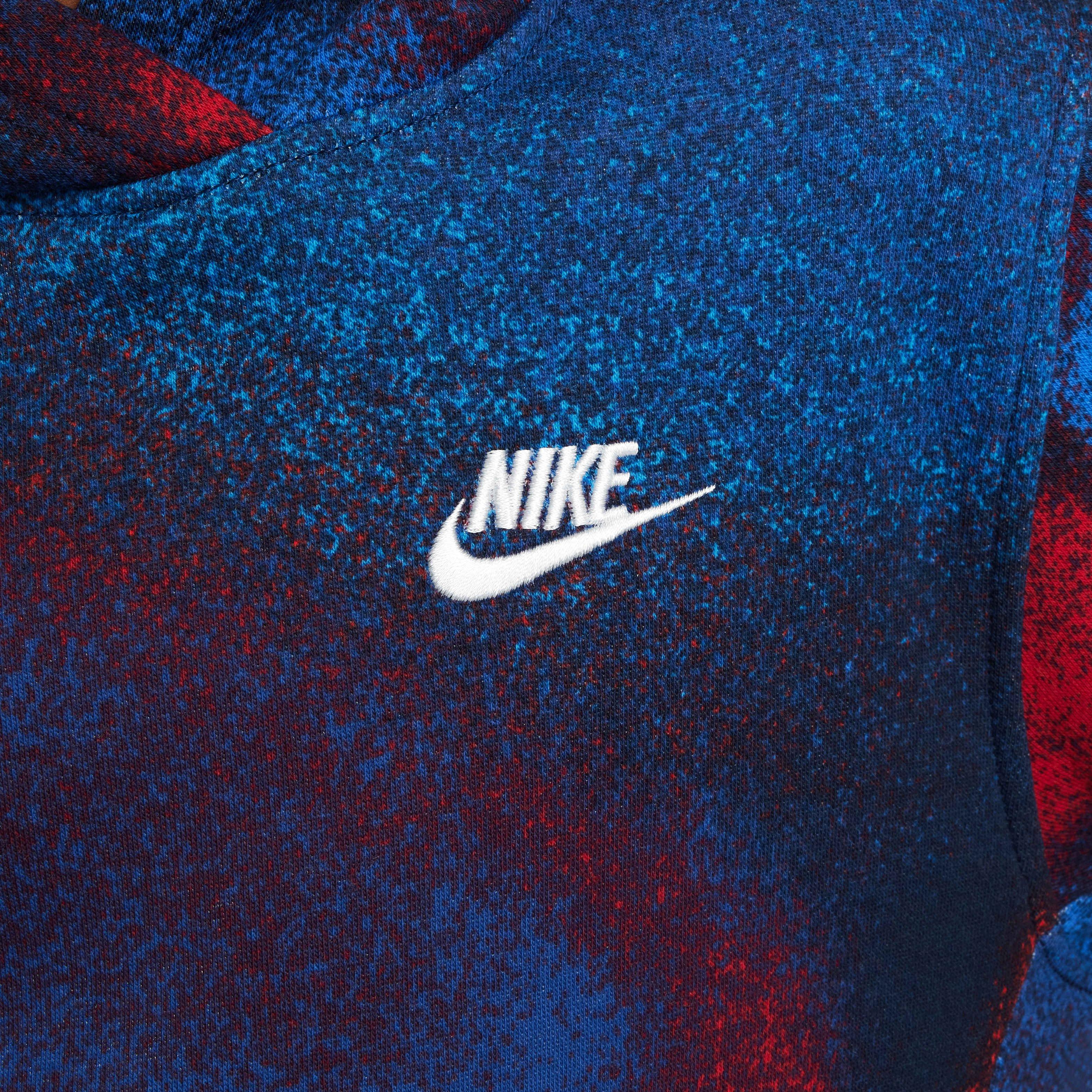 Nike Big Kids' Sportswear Club Fleece Hoodie - DK BLUE Thumbnail View 4