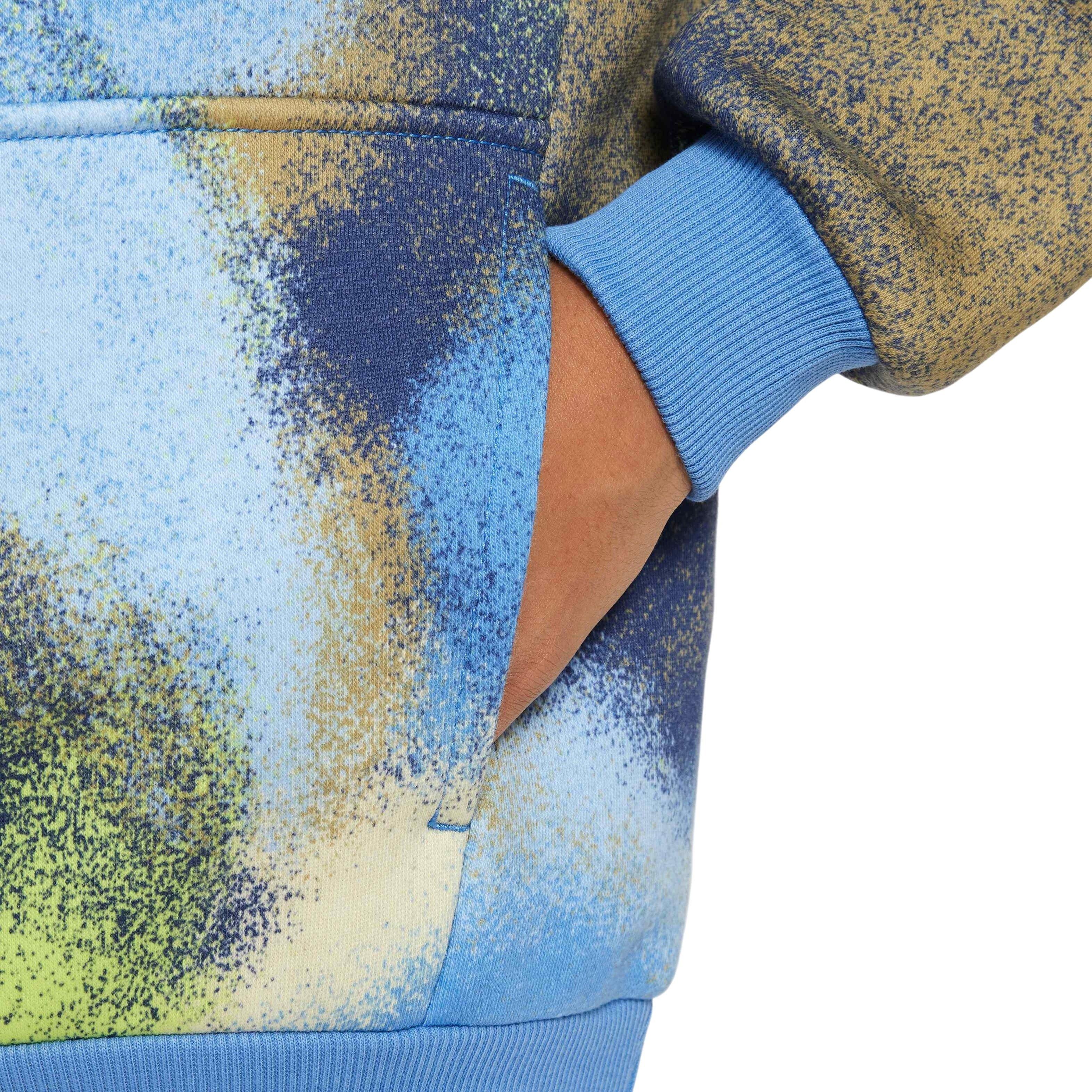 Nike Big Kids' Sportswear Club Fleece Hoodie - BLUE Thumbnail View 5