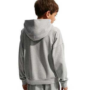 Nike Big Boys' Pro Dri-FIT Fleece Pullover Hoodie - Grey