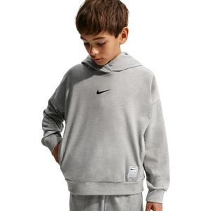 Nike Big Boys' Pro Dri-FIT Fleece Pullover Hoodie - Grey