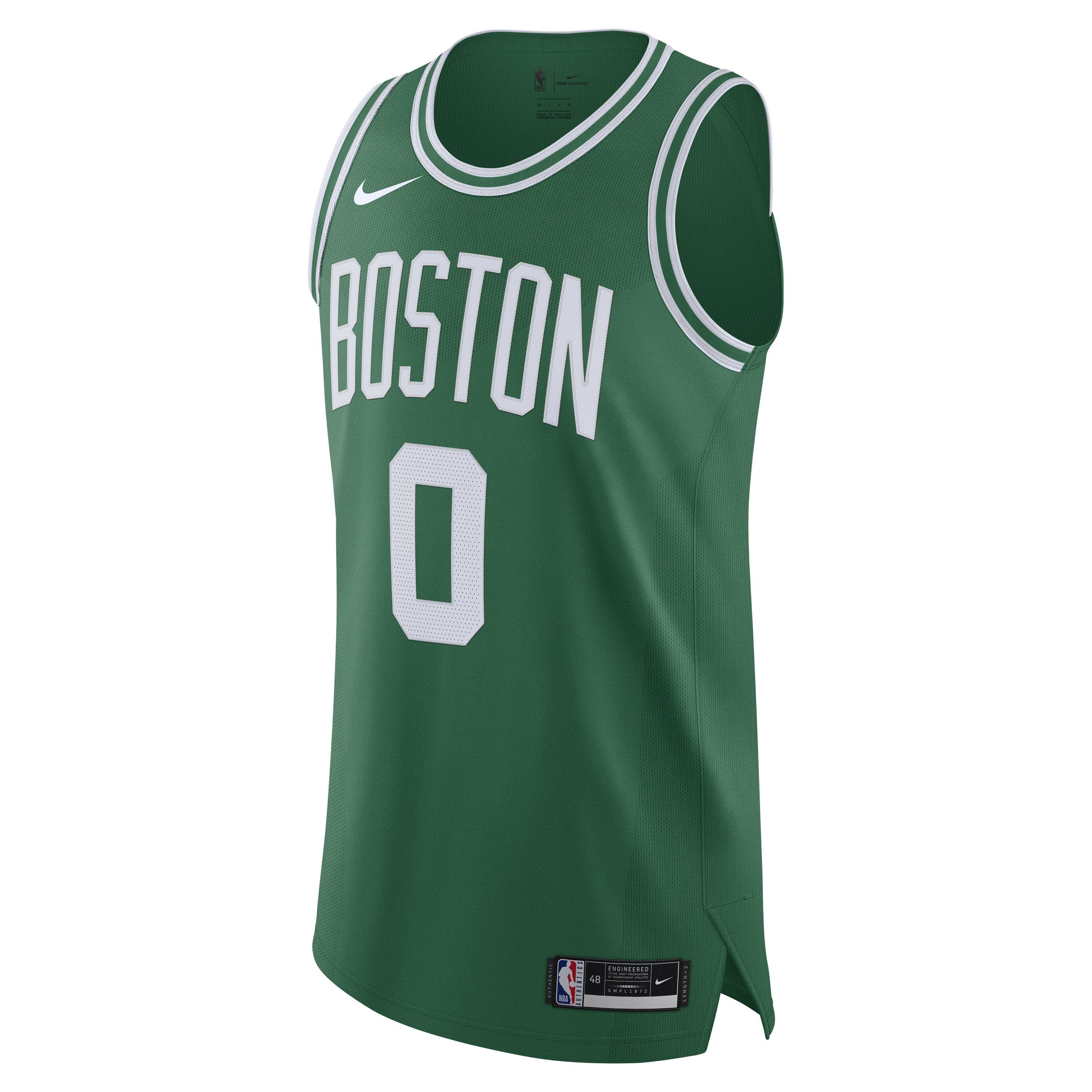 Nike Men's Boston Celtics Dri-FIT ADV NBA Icon Edition Authentic Jersey - Green - GREEN Thumbnail View 1