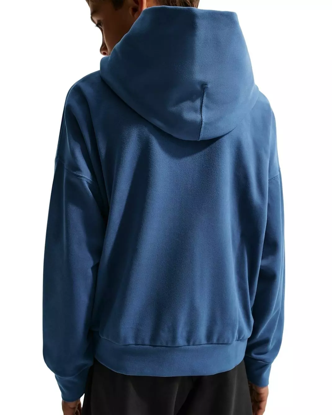Nike Big Boys' Pro Dri-FIT Fleece Pullover Hoodie - Blue - BLUE