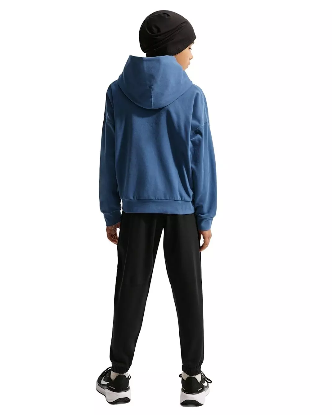 Nike Big Boys' Pro Dri-FIT Fleece Pullover Hoodie - Blue - BLUE