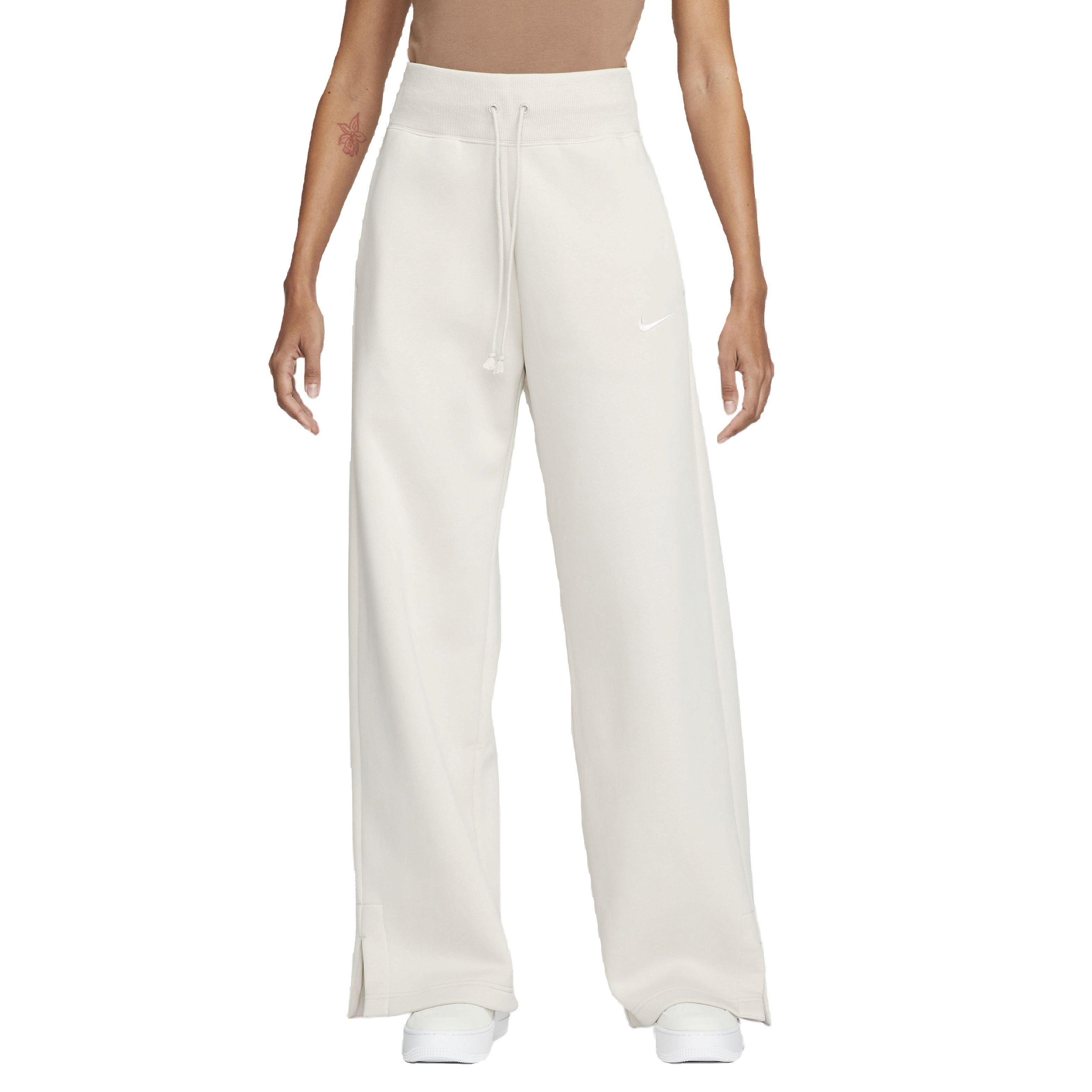 Nike Women's Sportswear Phoenix Fleece Wide-Leg High-Rise Sweatpants - LT BROWN Thumbnail View 1