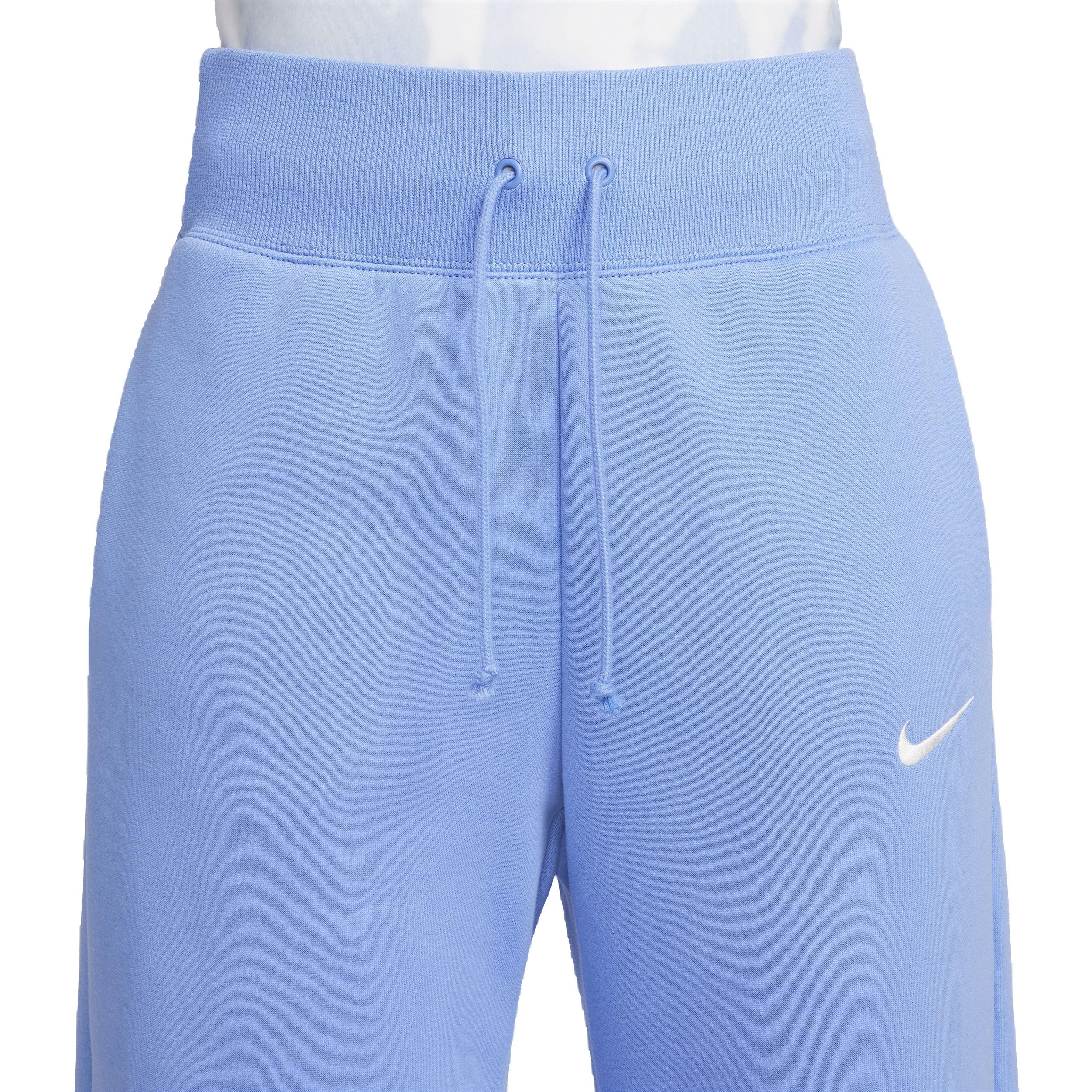 Nike Women's Sportswear Phoenix Fleece Wide-Leg High-Rise Sweatpants - BLUE Thumbnail View 3