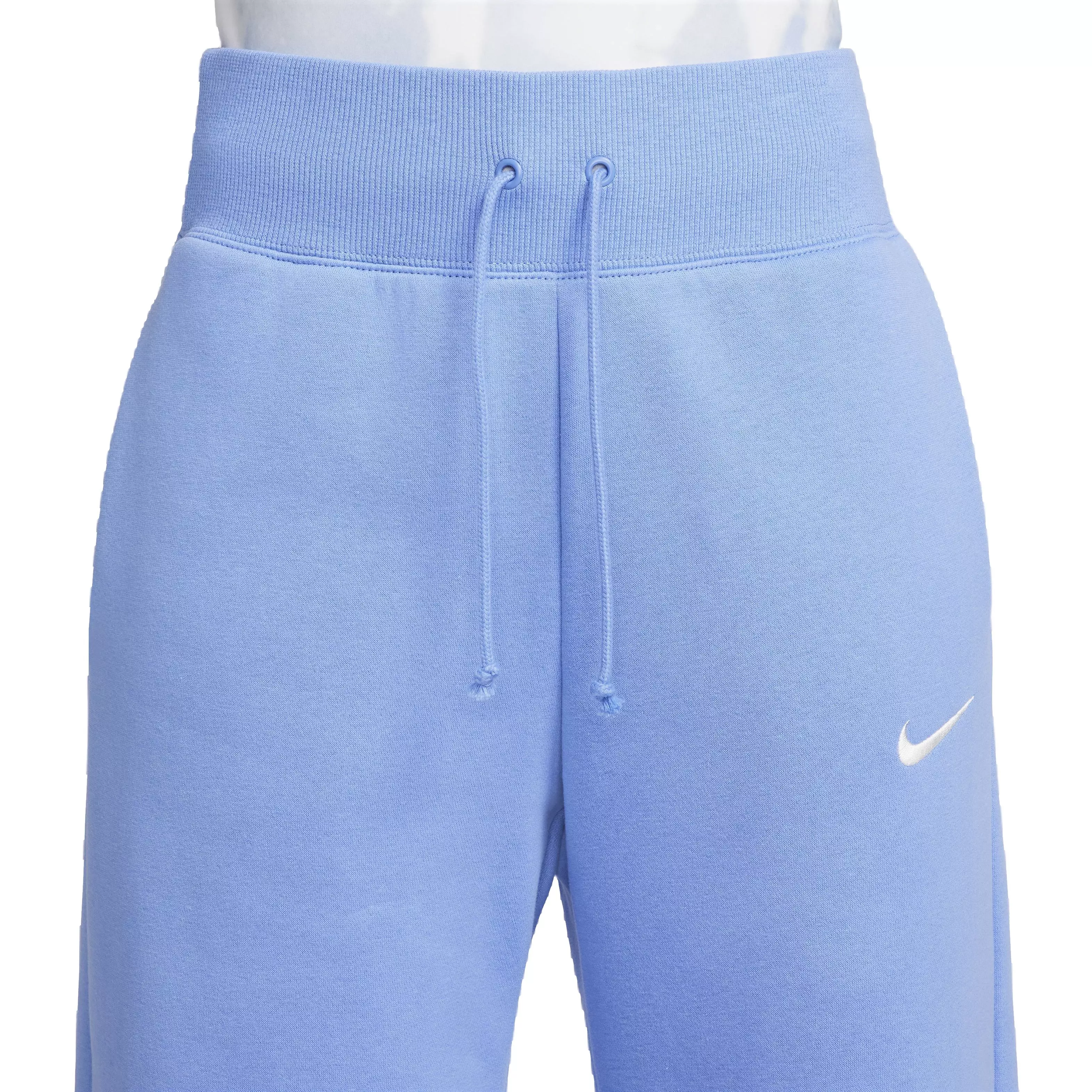 Nike Women's Sportswear Phoenix Fleece Wide-Leg High-Rise Sweatpants - BLUE