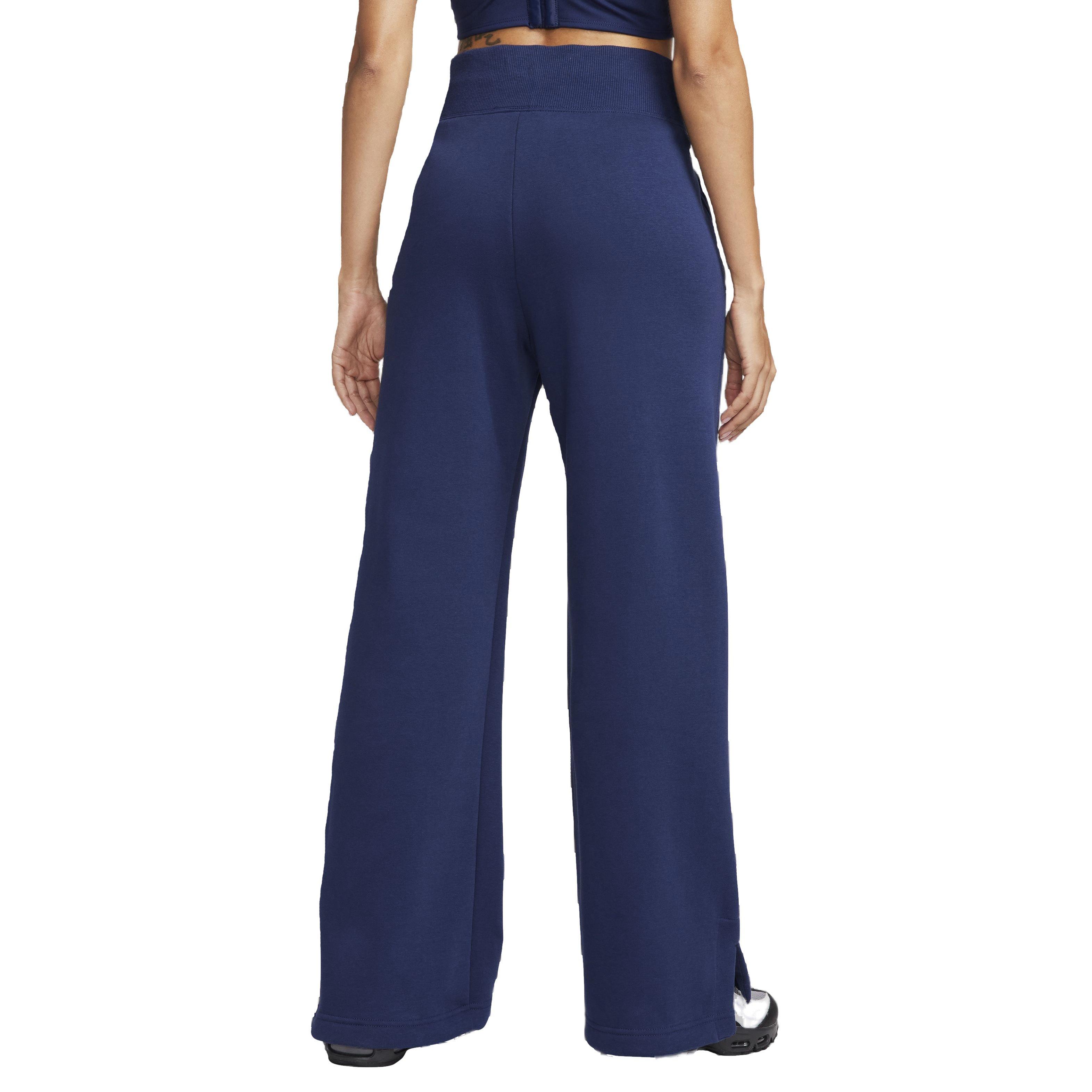 Nike Women's Sportswear Phoenix Fleece Wide-Leg High-Rise Sweatpants - NAVY Thumbnail View 2