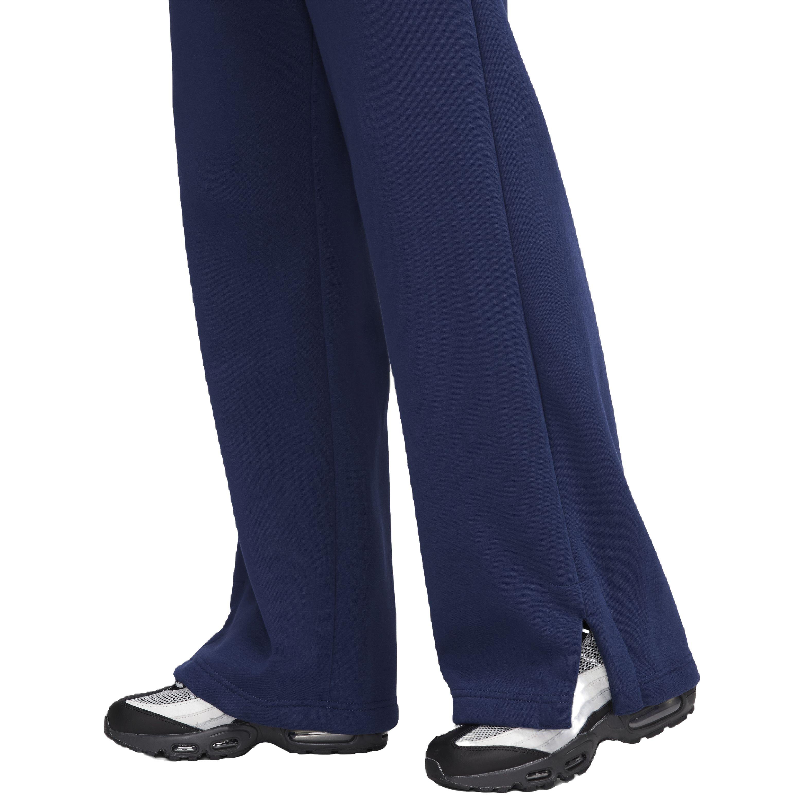 Nike Women's Sportswear Phoenix Fleece Wide-Leg High-Rise Sweatpants - NAVY Thumbnail View 6
