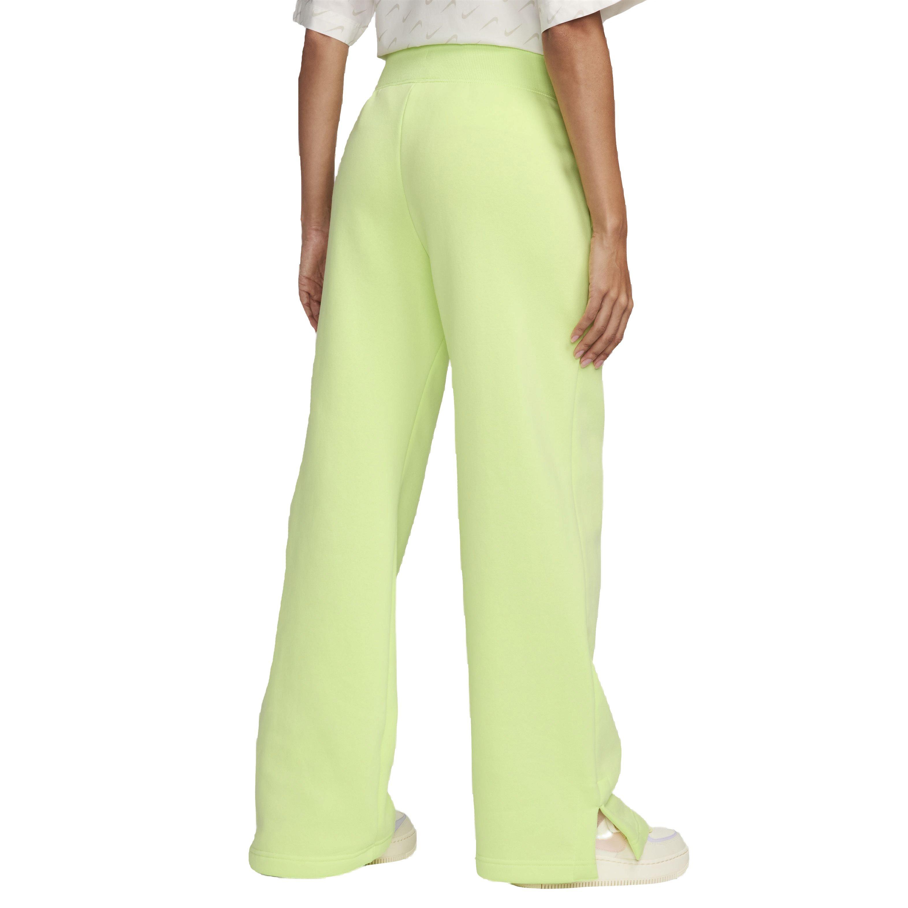 Nike Women's Sportswear Phoenix Fleece Wide-Leg High-Rise Sweatpants - YELLOW Thumbnail View 2