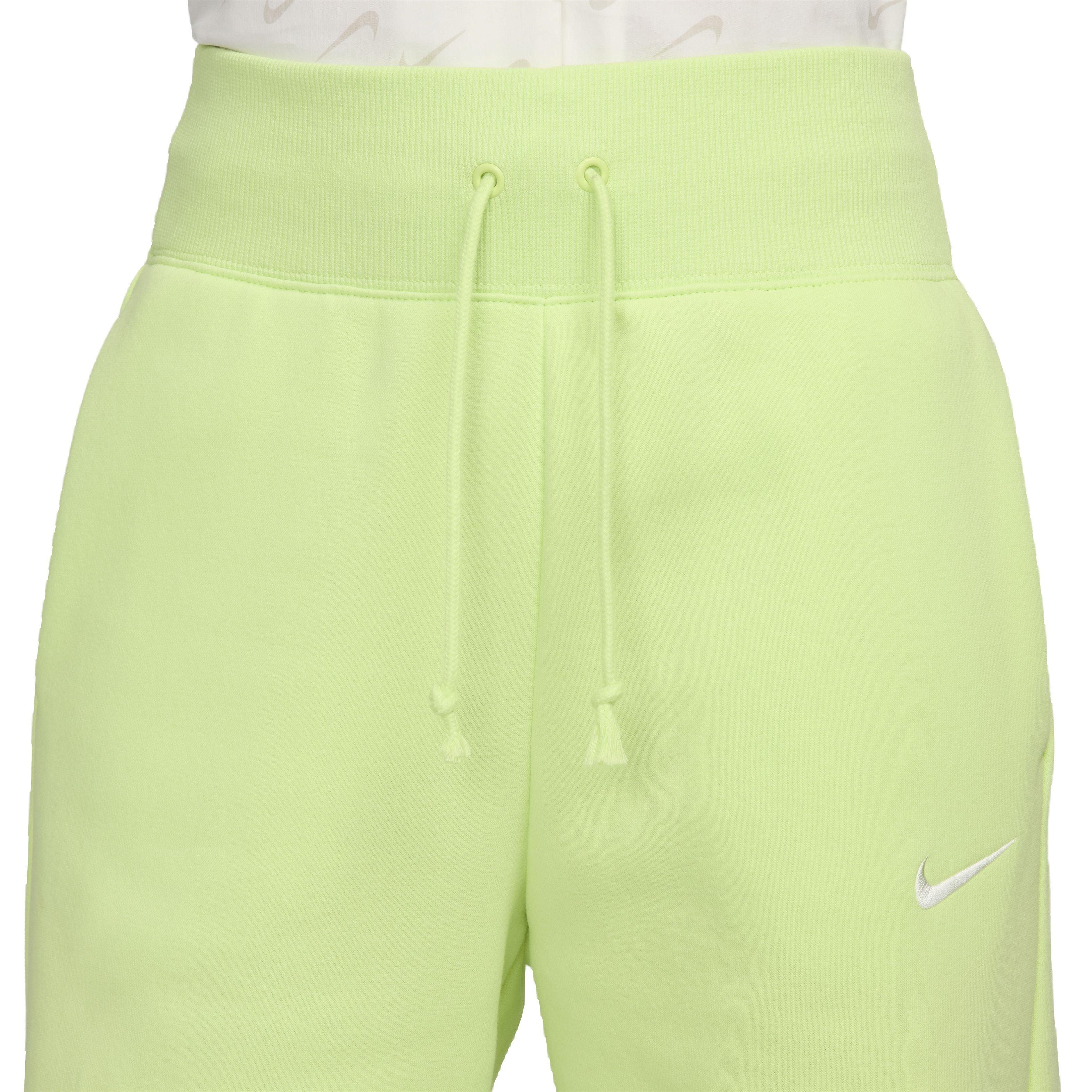 Nike Women's Sportswear Phoenix Fleece Wide-Leg High-Rise Sweatpants - YELLOW Thumbnail View 3