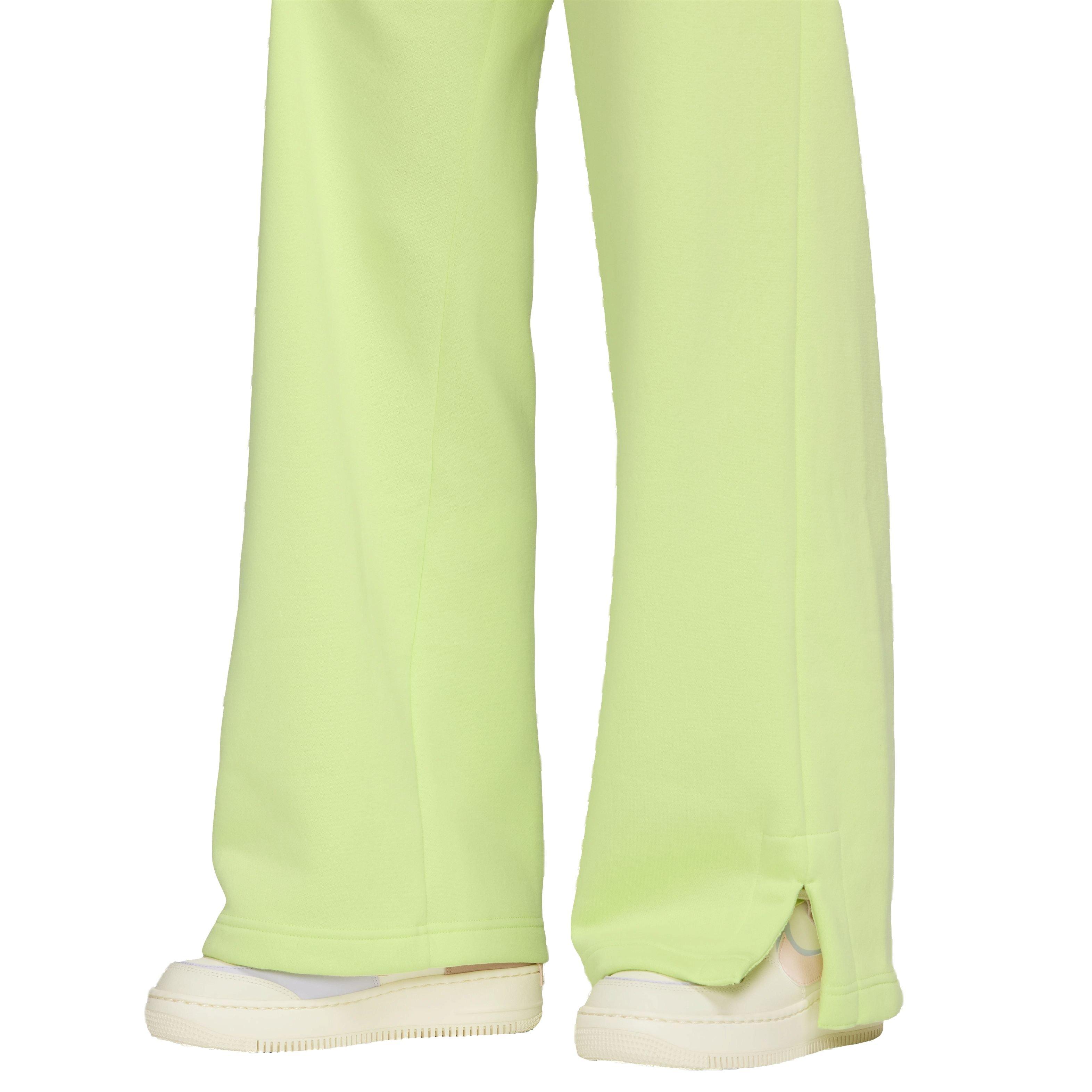Nike Women's Sportswear Phoenix Fleece Wide-Leg High-Rise Sweatpants - YELLOW Thumbnail View 6