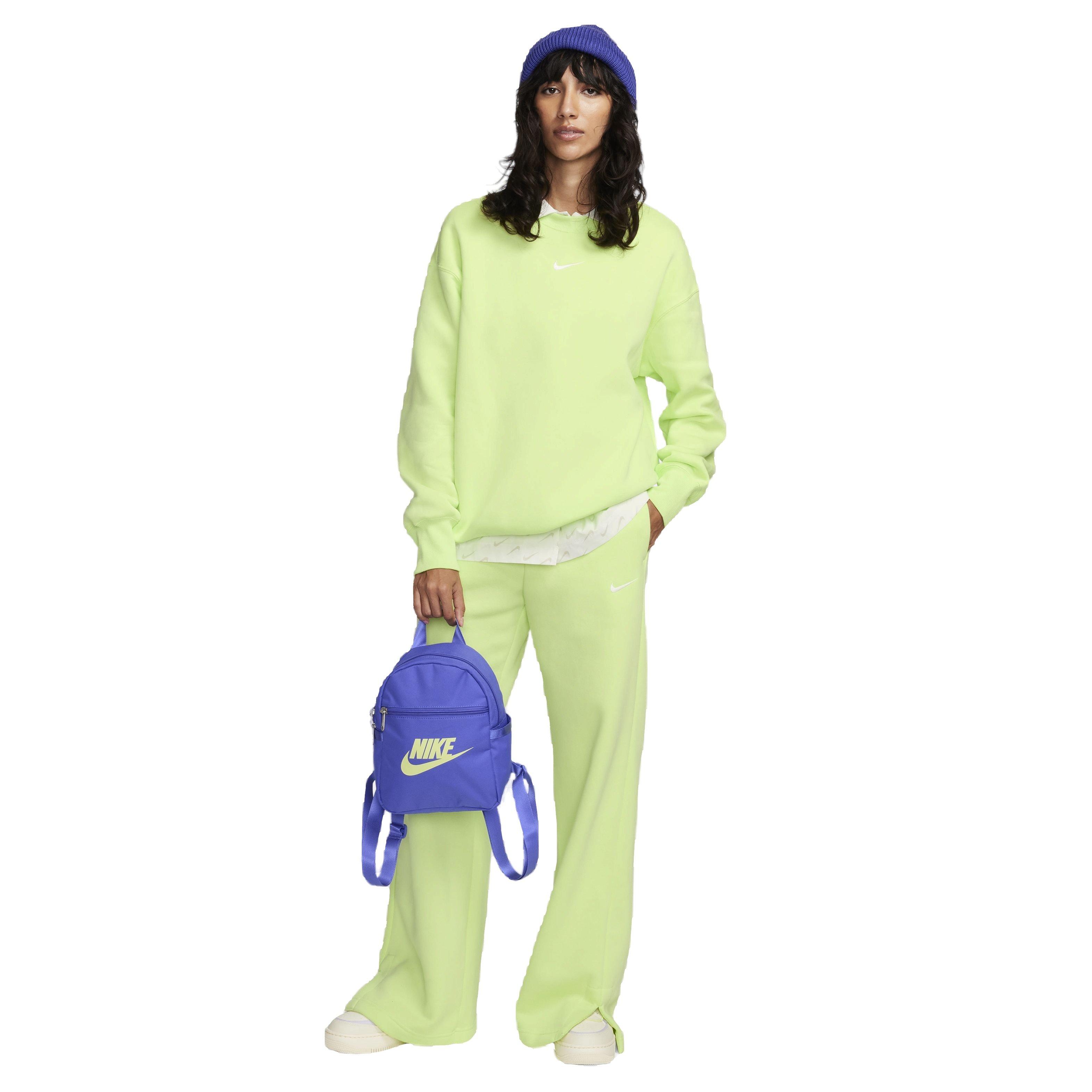 Nike Women's Sportswear Phoenix Fleece Wide-Leg High-Rise Sweatpants - YELLOW Thumbnail View 8