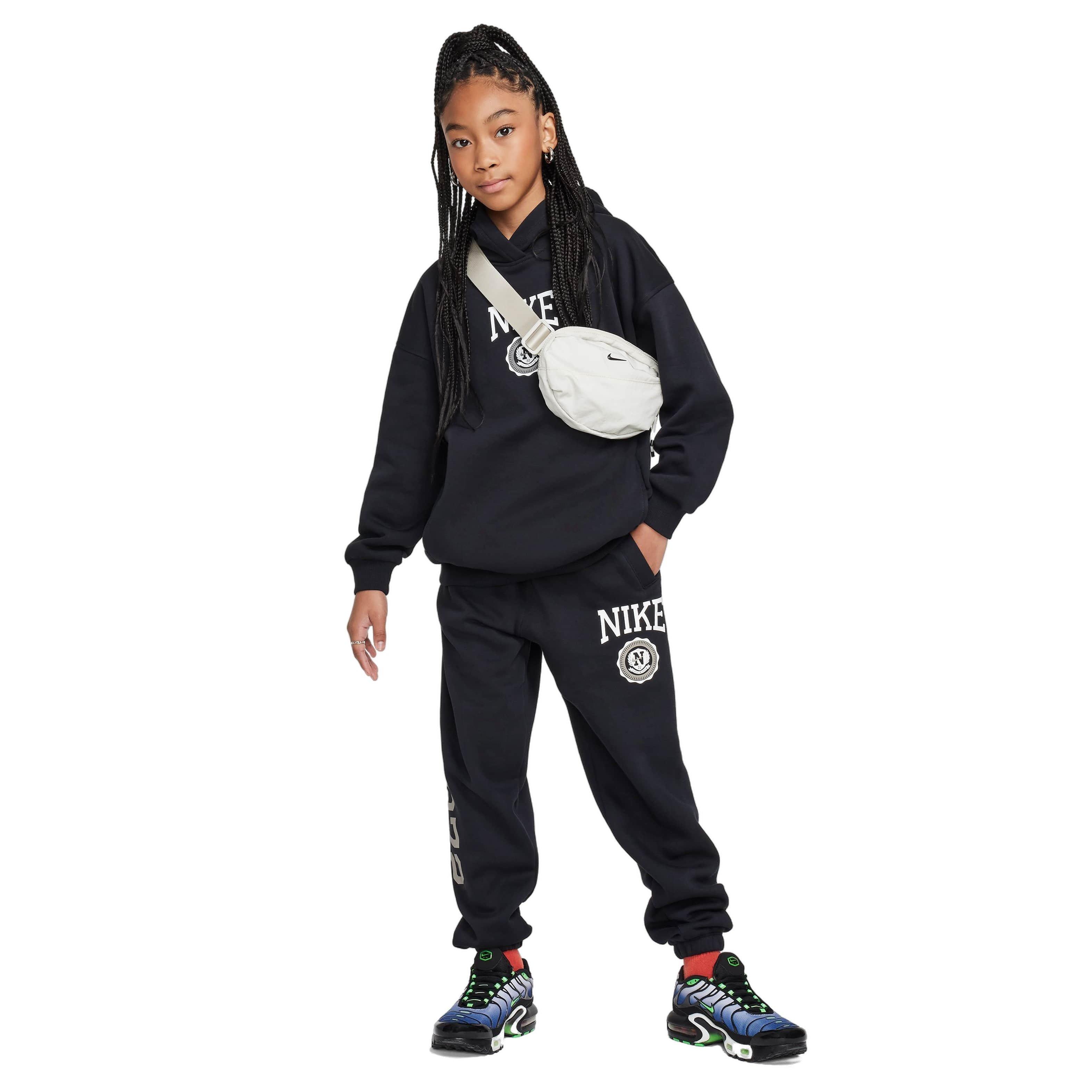 Nike Sportswear Club Fleece Graphic Big Girls' Loose Pants