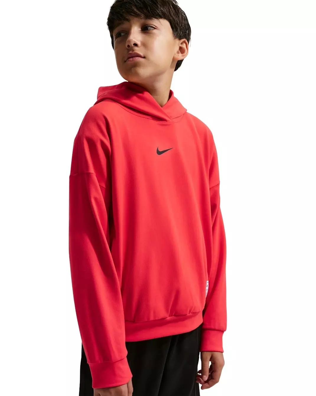 Nike Big Boys' Pro Dri-FIT Fleece Pullover Hoodie - Red - RED