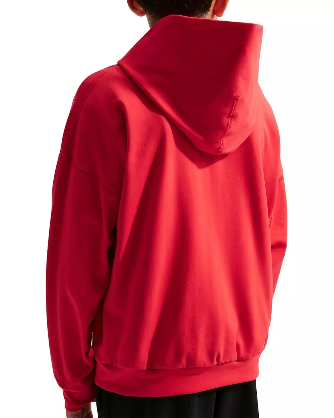 Nike Big Boys' Pro Dri-FIT Fleece Pullover Hoodie - Red - RED