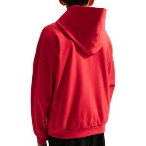 Nike Big Boys' Pro Dri-FIT Fleece Pullover Hoodie - Red