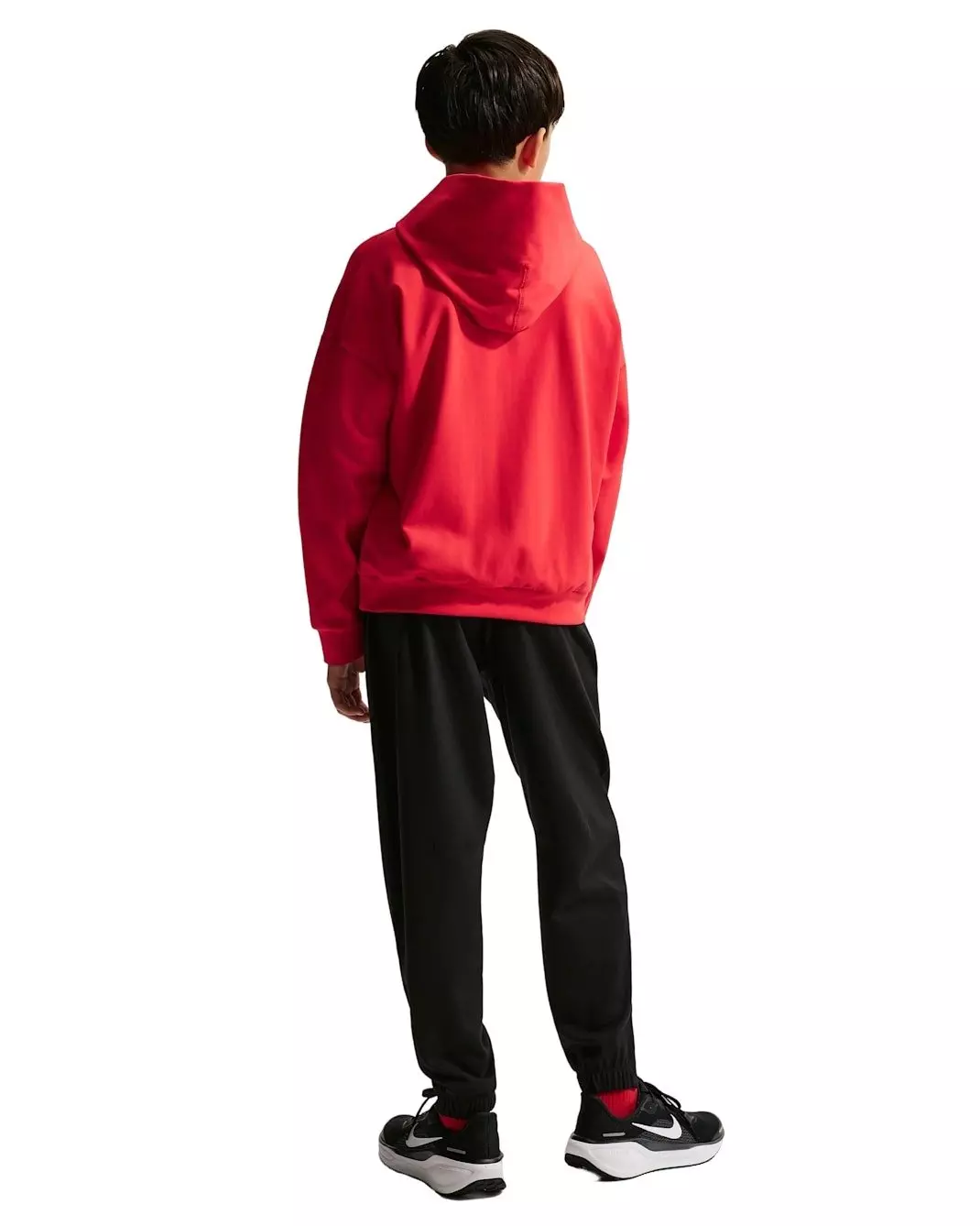 Nike Big Boys' Pro Dri-FIT Fleece Pullover Hoodie - Red - RED
