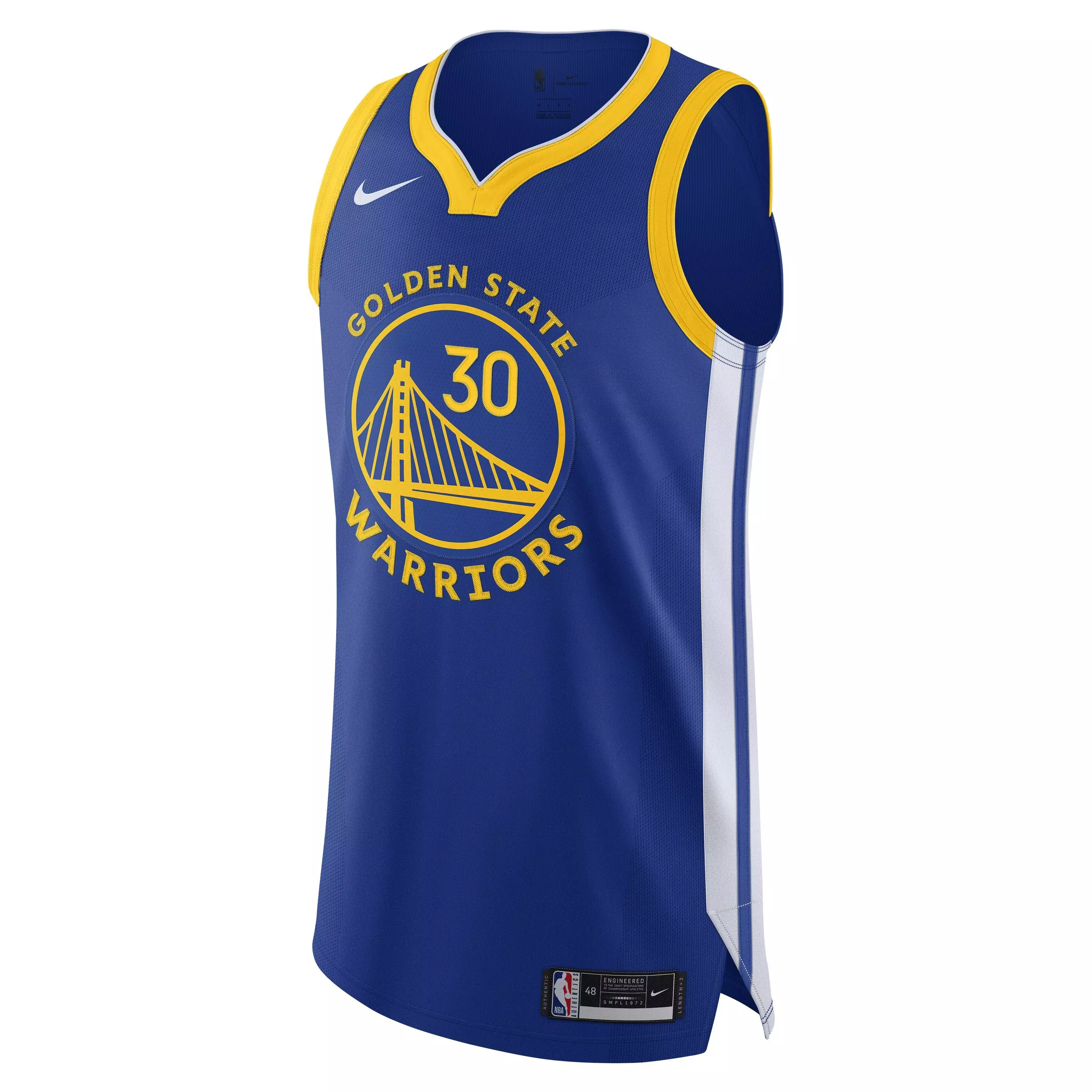 Nike Men's Golden State Warriors Dri-FIT ADV NBA Icon Edition Authentic Jersey - Blue - BLUE
