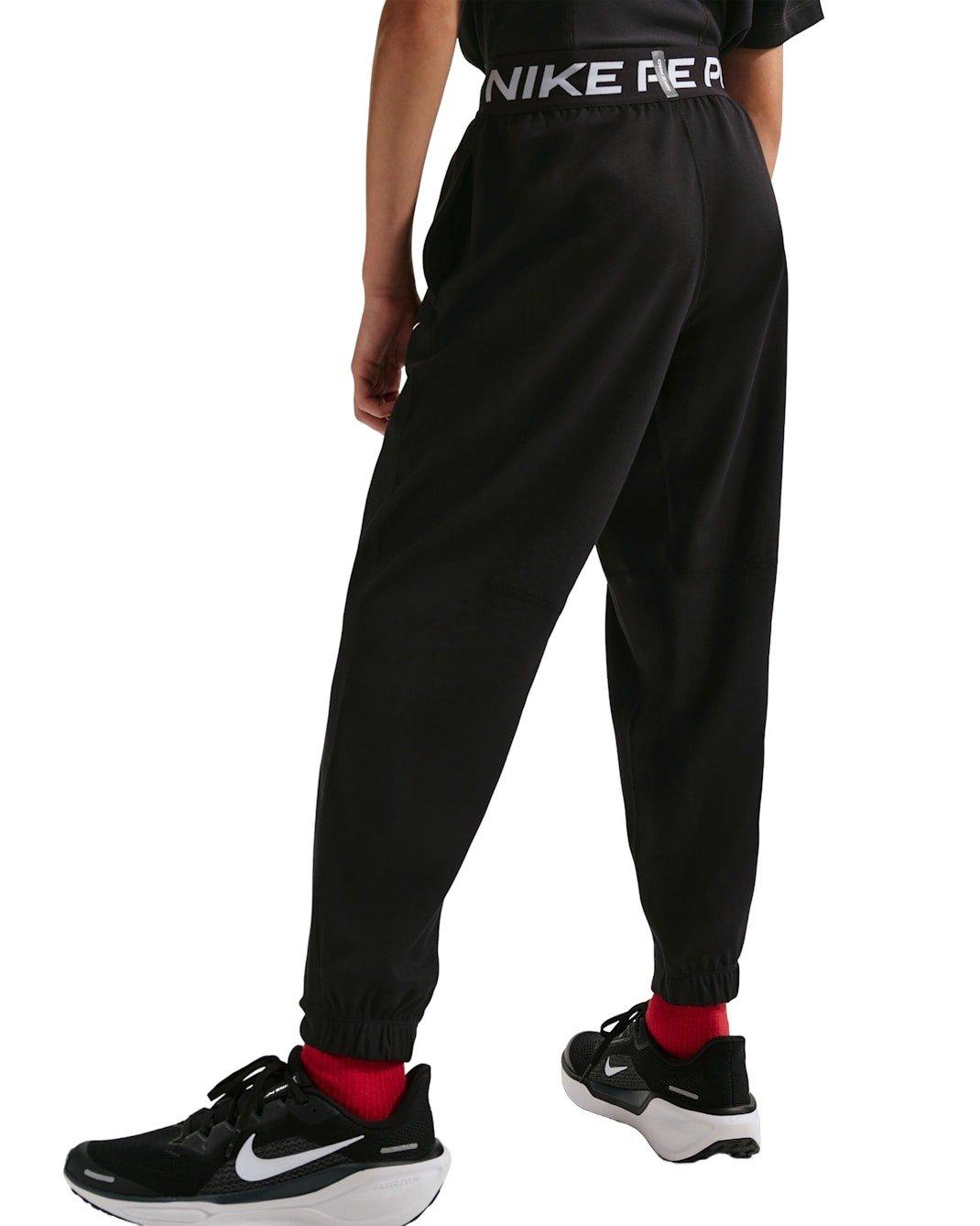 Nike Big Boys' Pro Dri-FIT Fleece Pants - Black - BLACK Thumbnail View 2