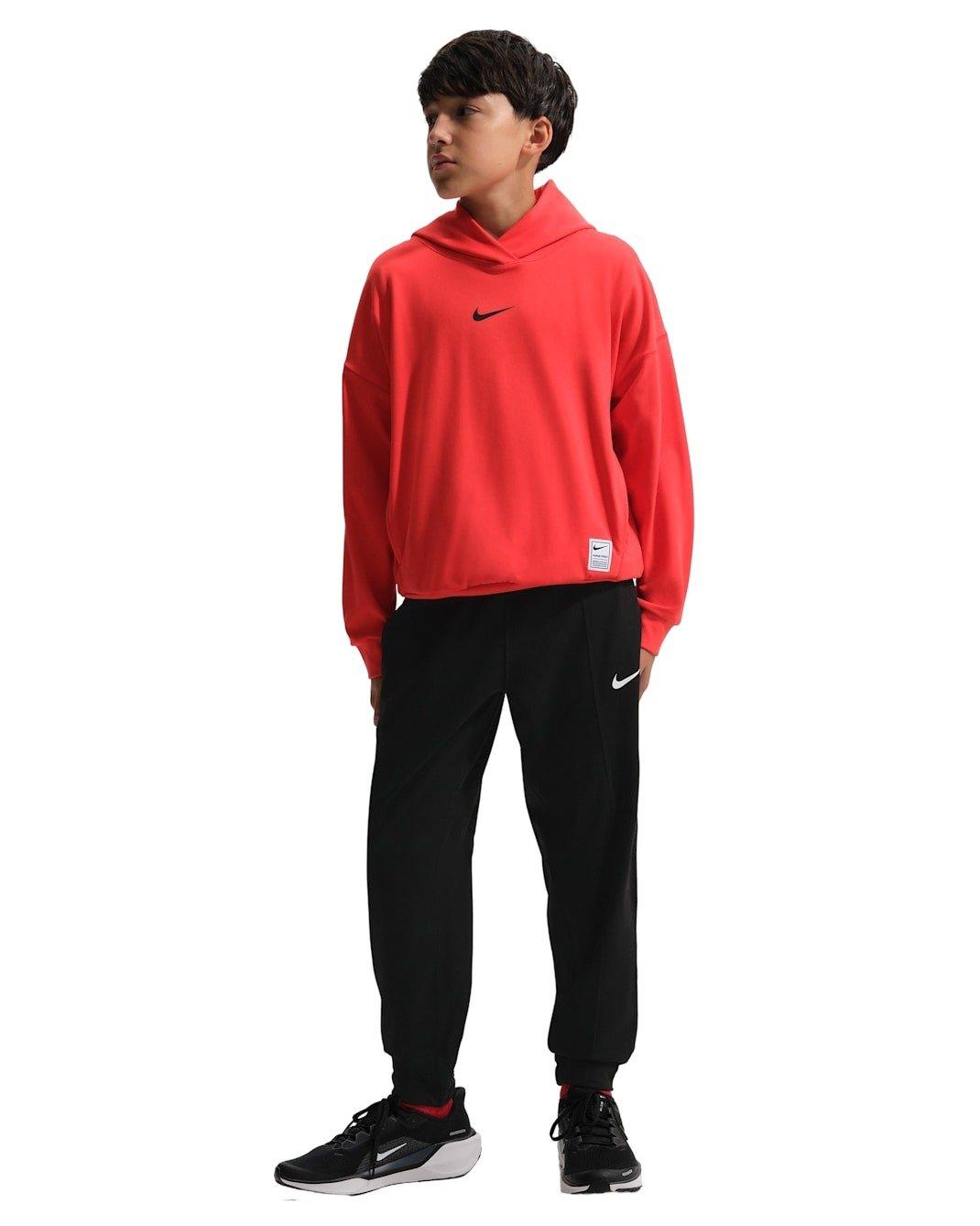 Nike Big Boys' Pro Dri-FIT Fleece Pants - Black - BLACK Thumbnail View 4
