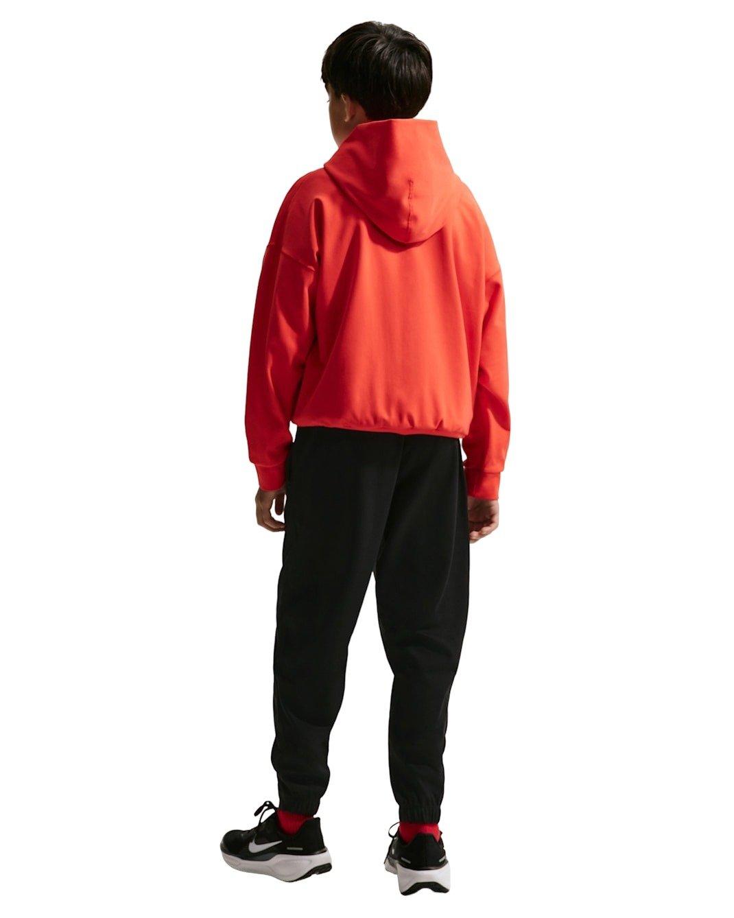 Nike Big Boys' Pro Dri-FIT Fleece Pants - Black - BLACK Thumbnail View 5