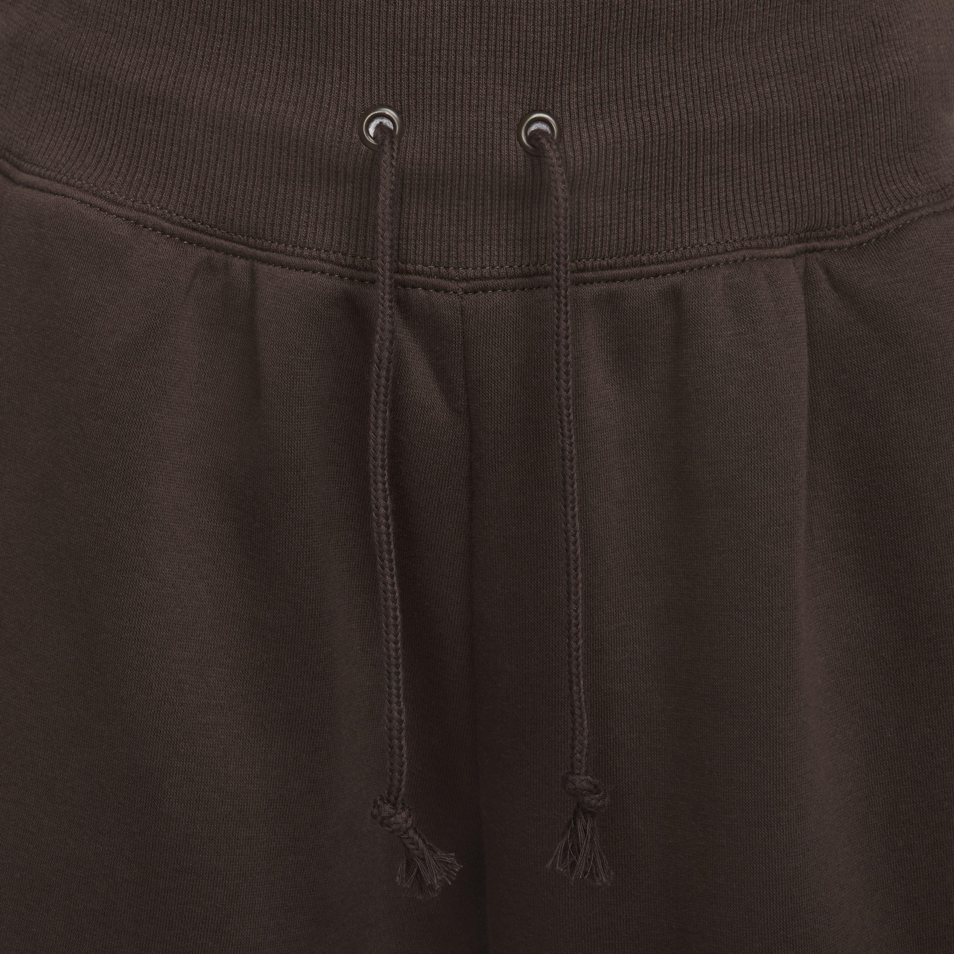 Nike Women's Sportswear Phoenix Fleece High-Rise Oversized Sweatpants - BROWN Thumbnail View 3