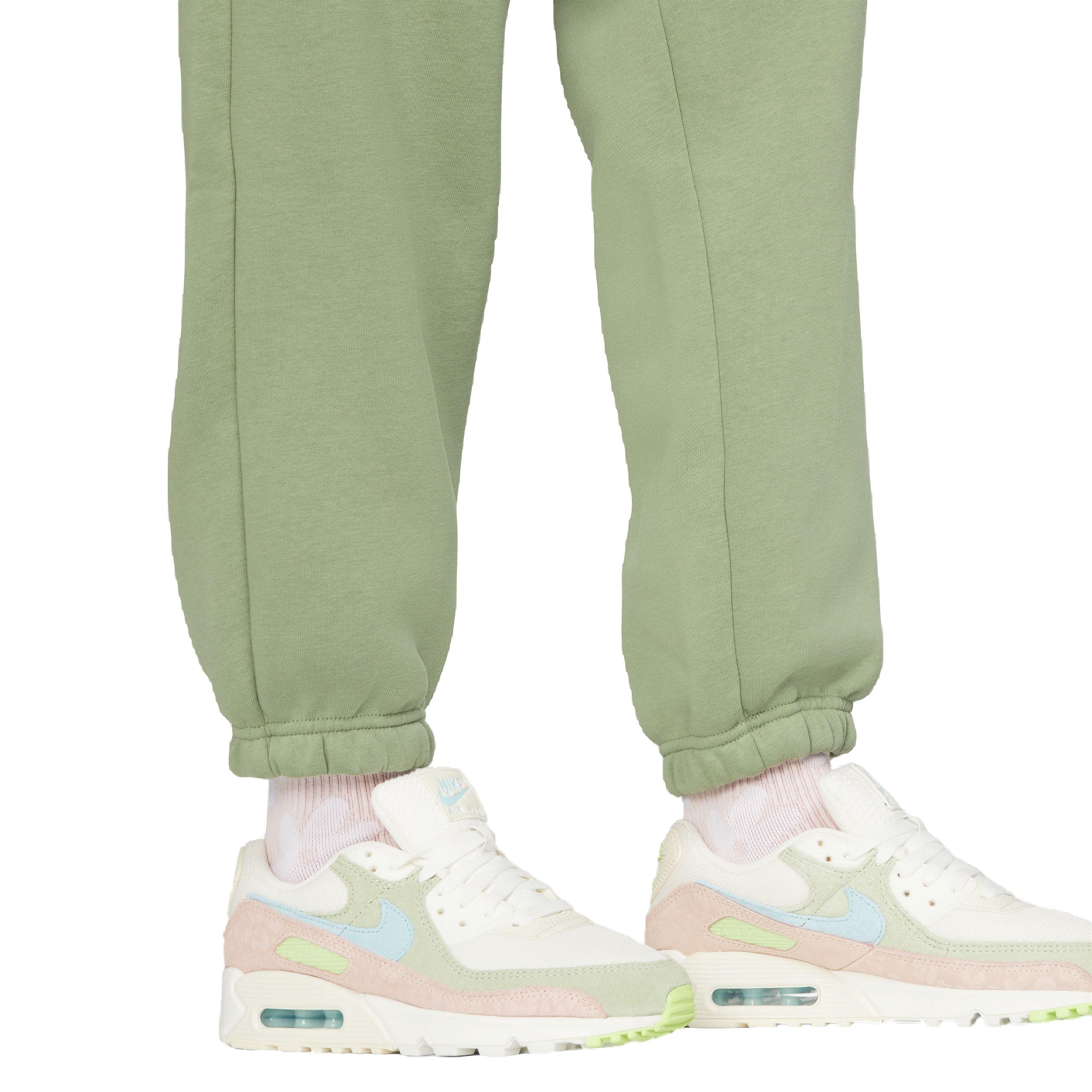 Nike Women's Sportswear Phoenix Fleece High-Rise Oversized Sweatpants - GREEN Thumbnail View 6