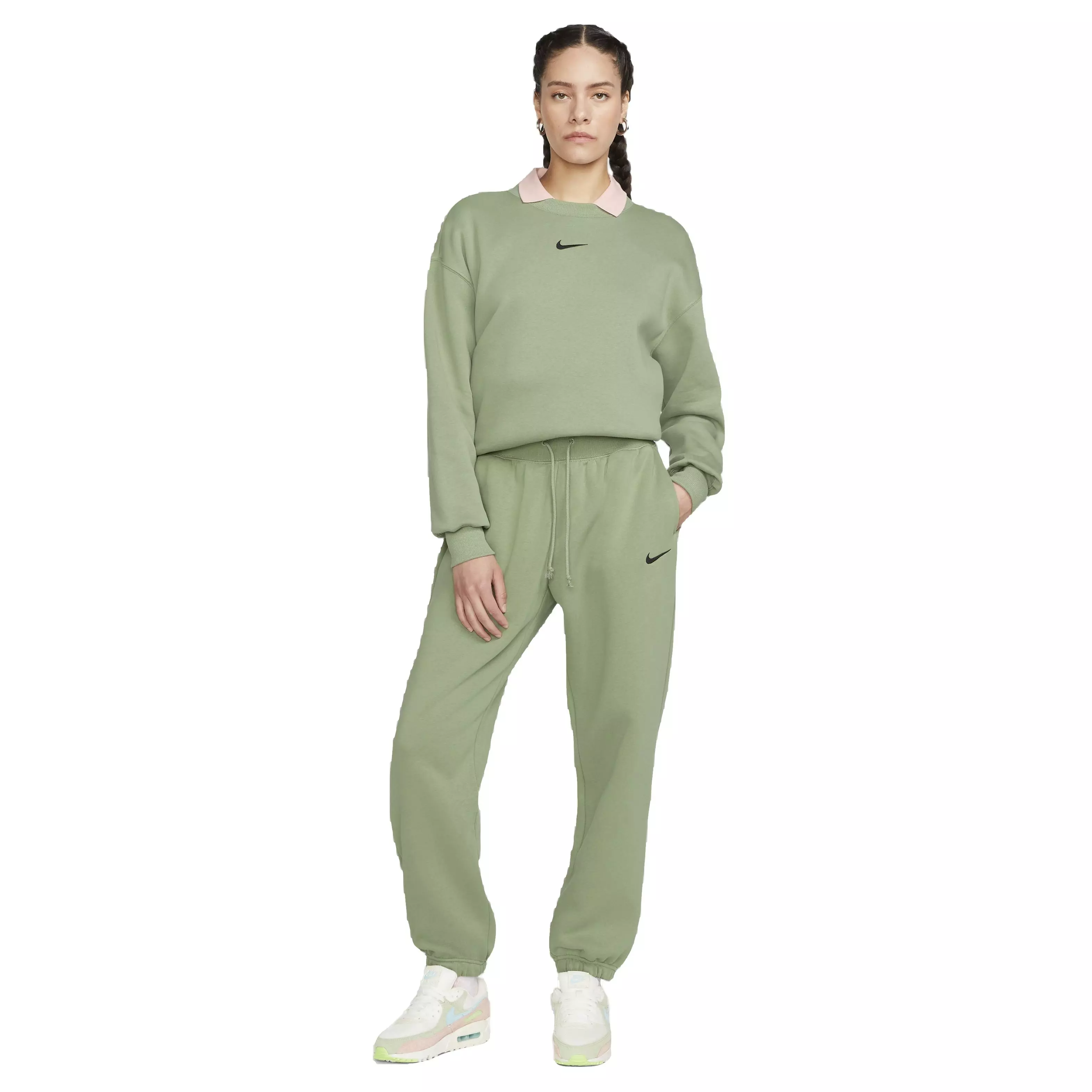 Nike Women's Sportswear Phoenix Fleece High-Rise Oversized Sweatpants - GREEN
