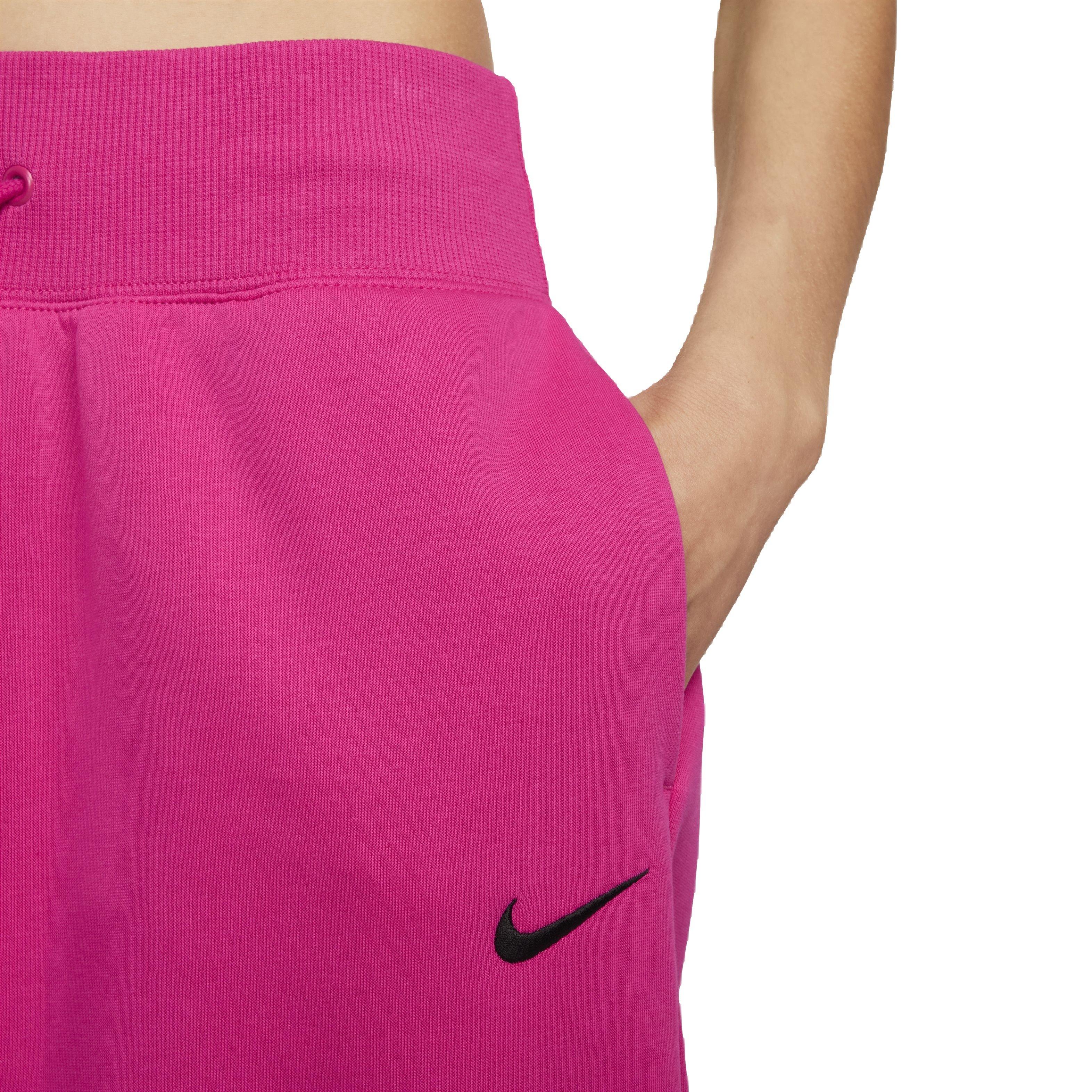 Nike Women's Sportswear Phoenix Fleece High-Rise Oversized Sweatpants - PINK Thumbnail View 4