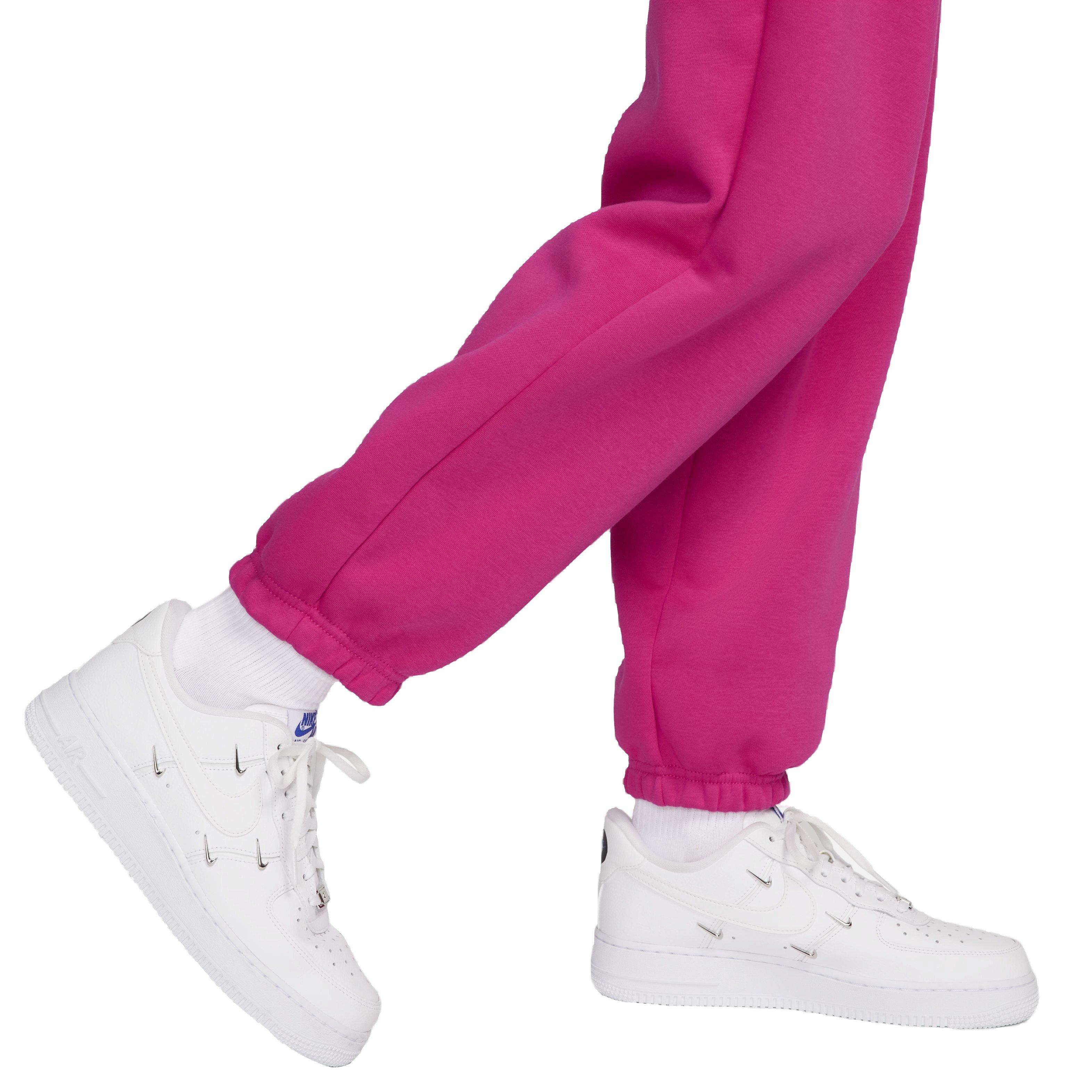 Nike Women's Sportswear Phoenix Fleece High-Rise Oversized Sweatpants - PINK Thumbnail View 6