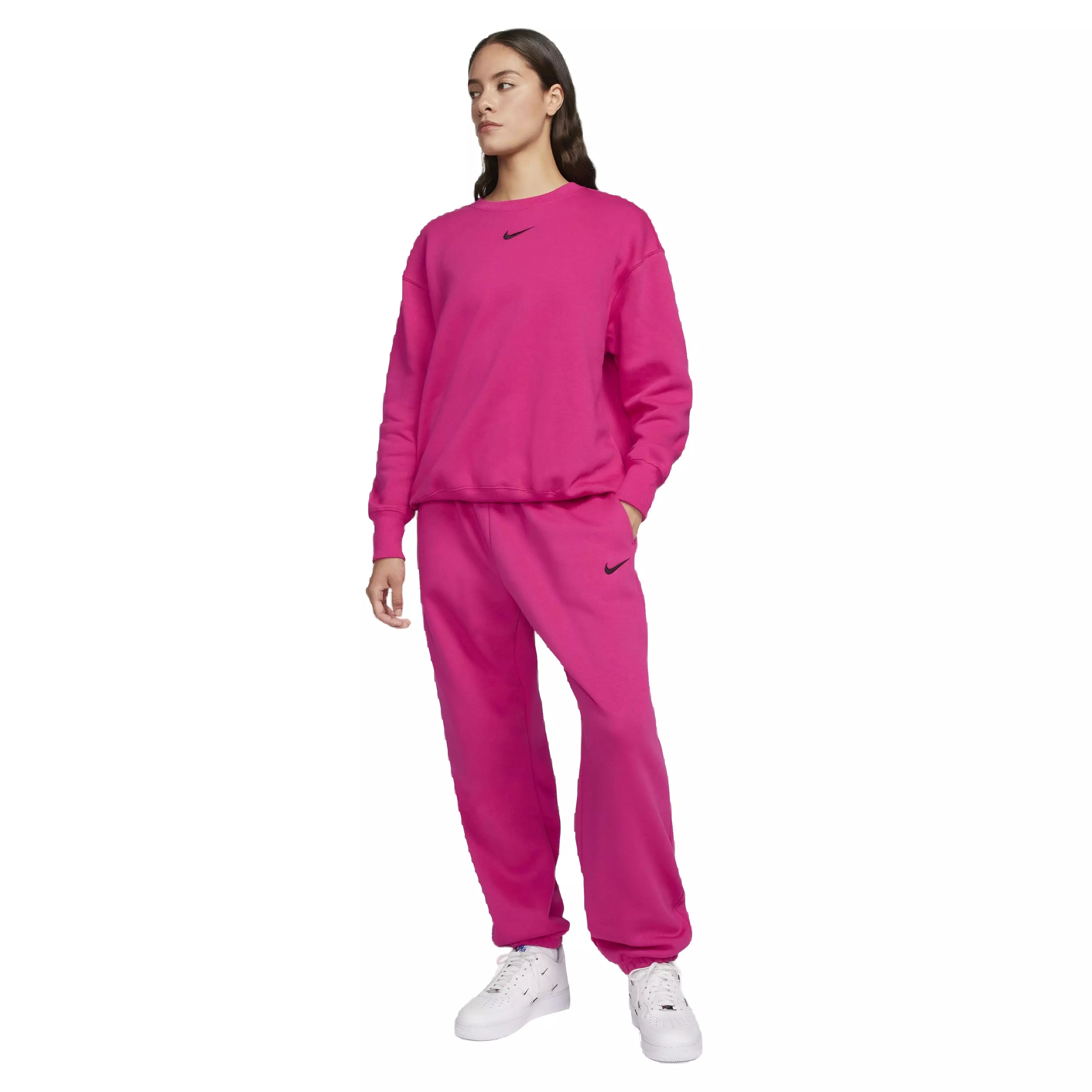 Nike Women's Sportswear Phoenix Fleece High-Rise Oversized Sweatpants - PINK