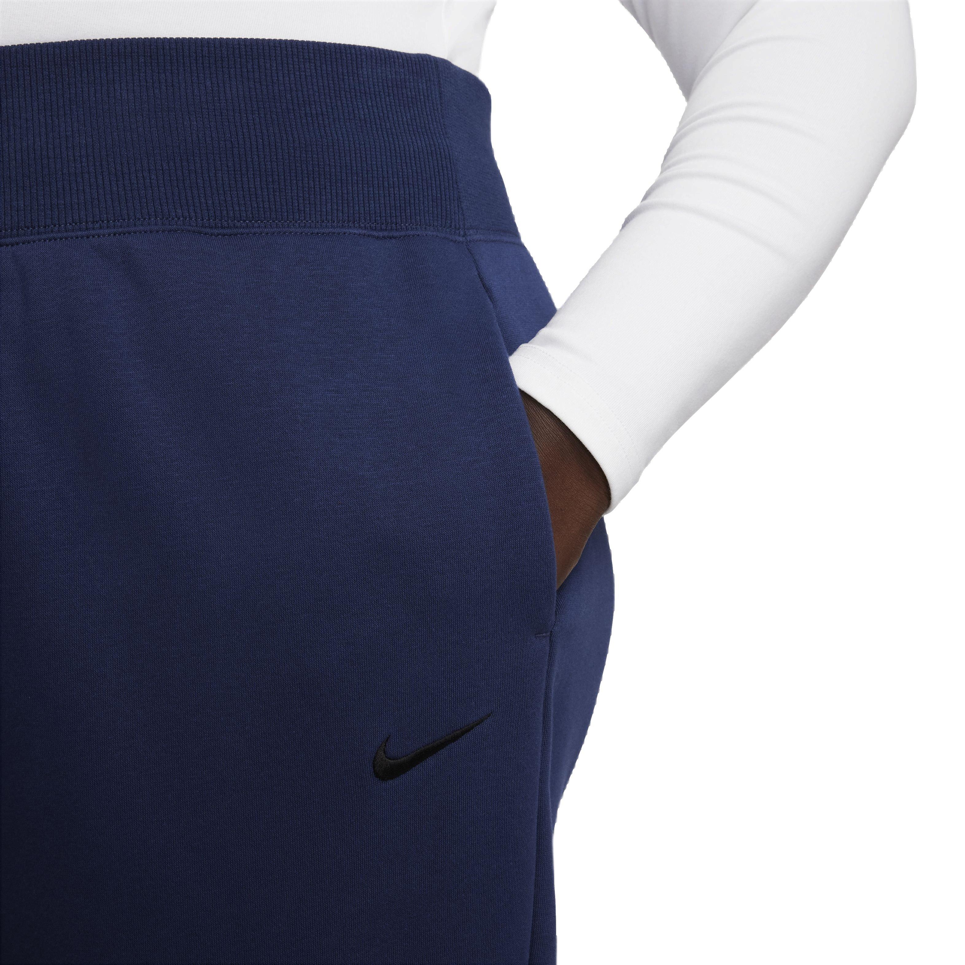 Nike Women's Sportswear Phoenix Fleece Oversized High-Rise Sweatpants - BLUE Thumbnail View 4