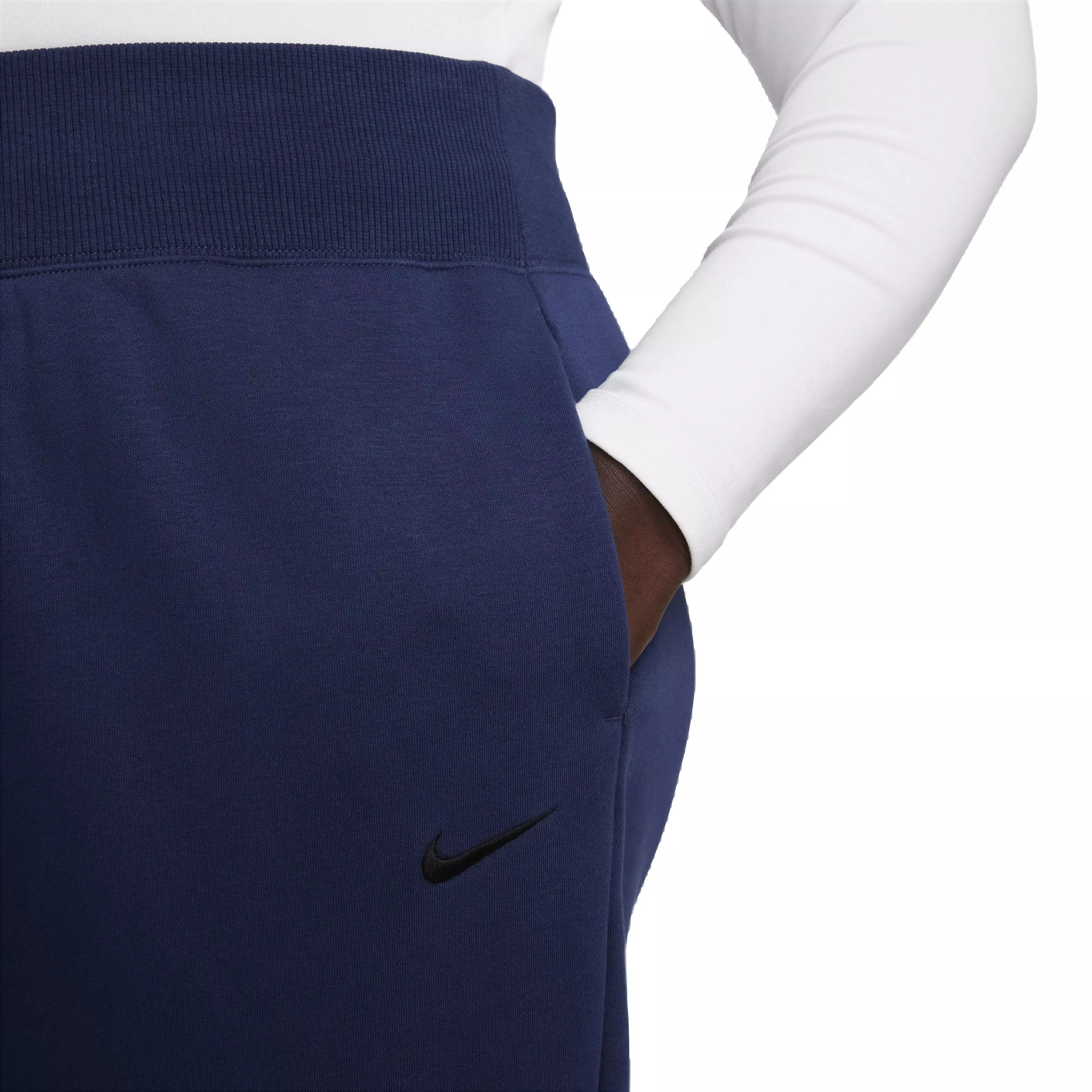 Nike Women's Sportswear Phoenix Fleece Oversized High-Rise Sweatpants - BLUE