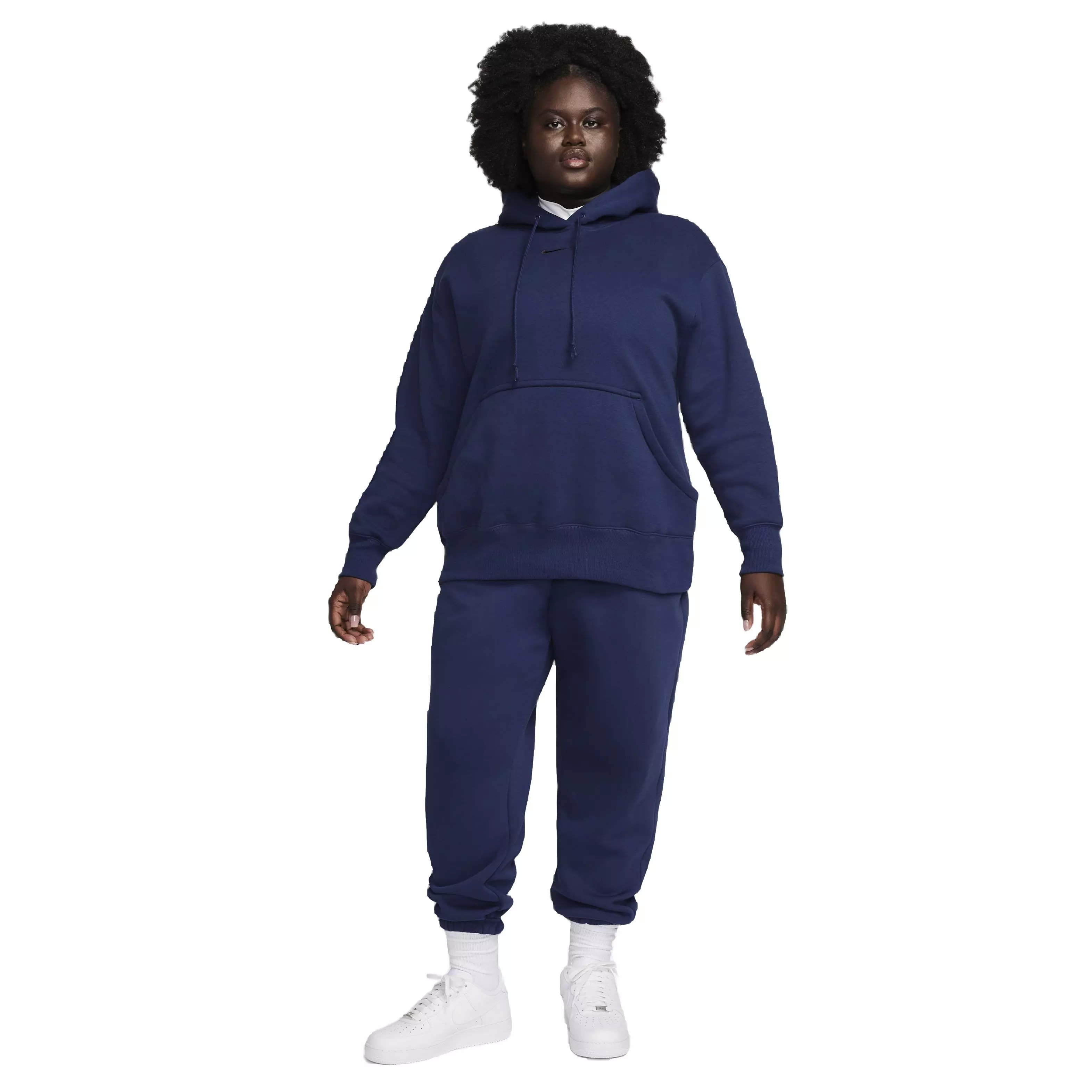 Nike Women's Sportswear Phoenix Fleece Oversized High-Rise Sweatpants - BLUE