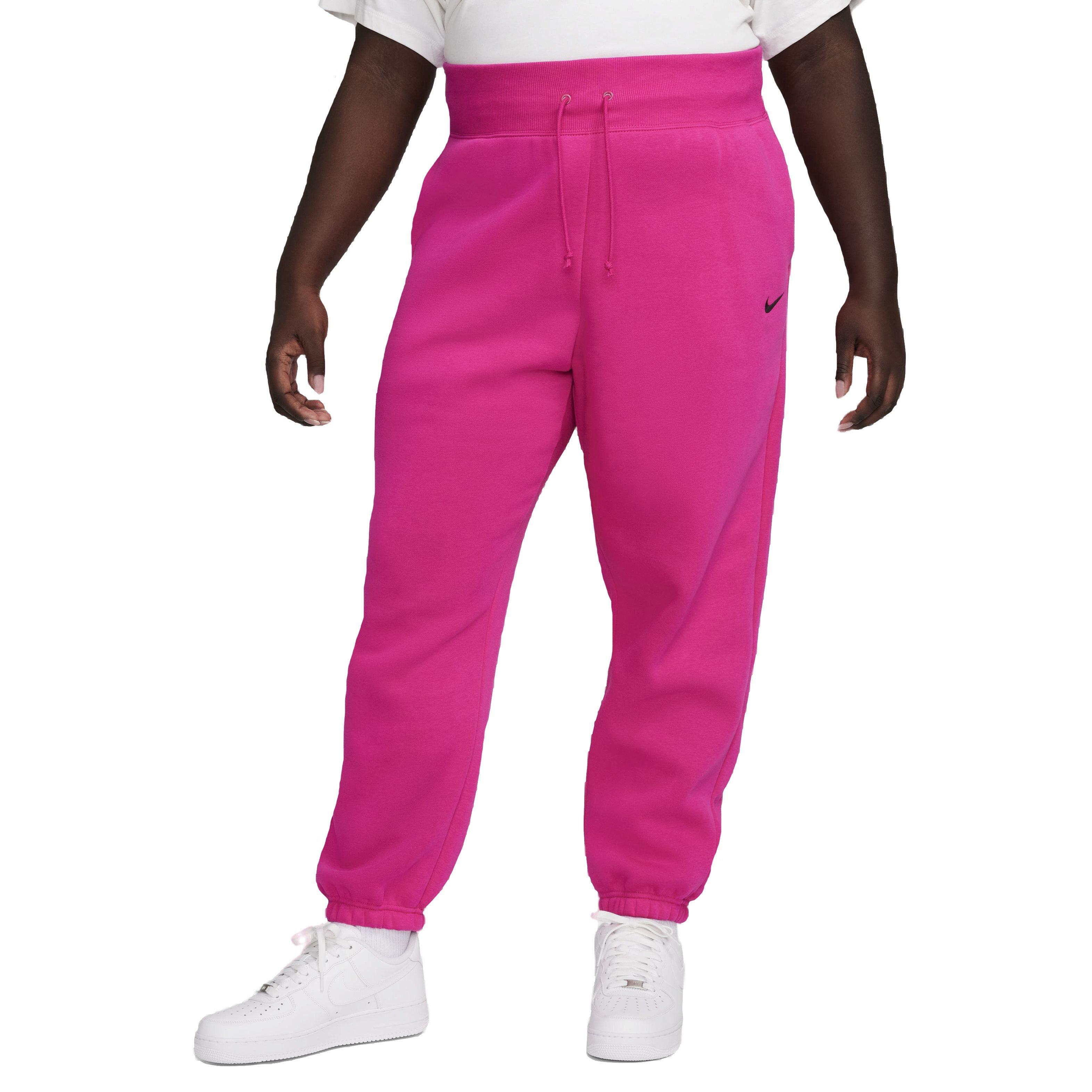Nike Women's Sportswear Phoenix Fleece Oversized High-Rise Sweatpants - PINK Thumbnail View 1